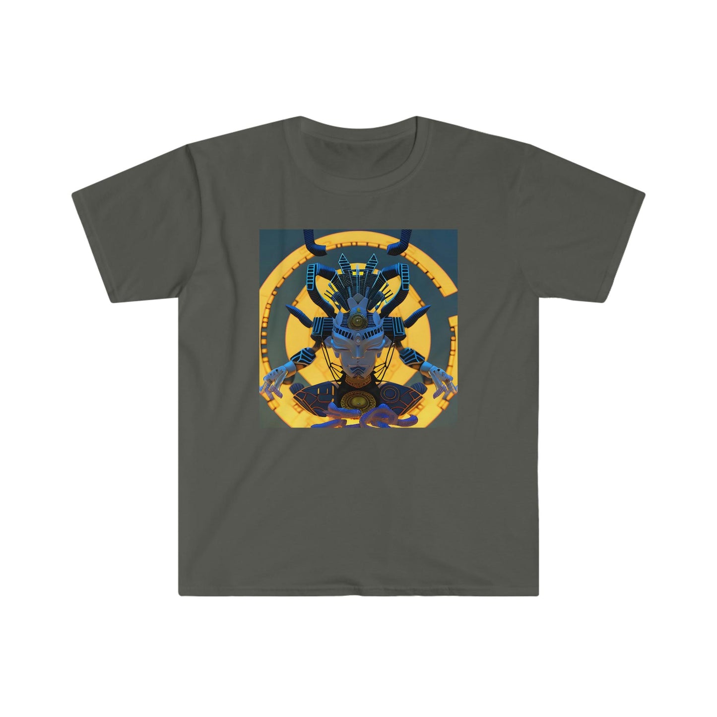 Artificial Intelligence Art T-Shirt - Men's and Women's Unisex Shirt for Festival and Street Wear Chaos Existence Bot v3.1 - Alchemystics.org