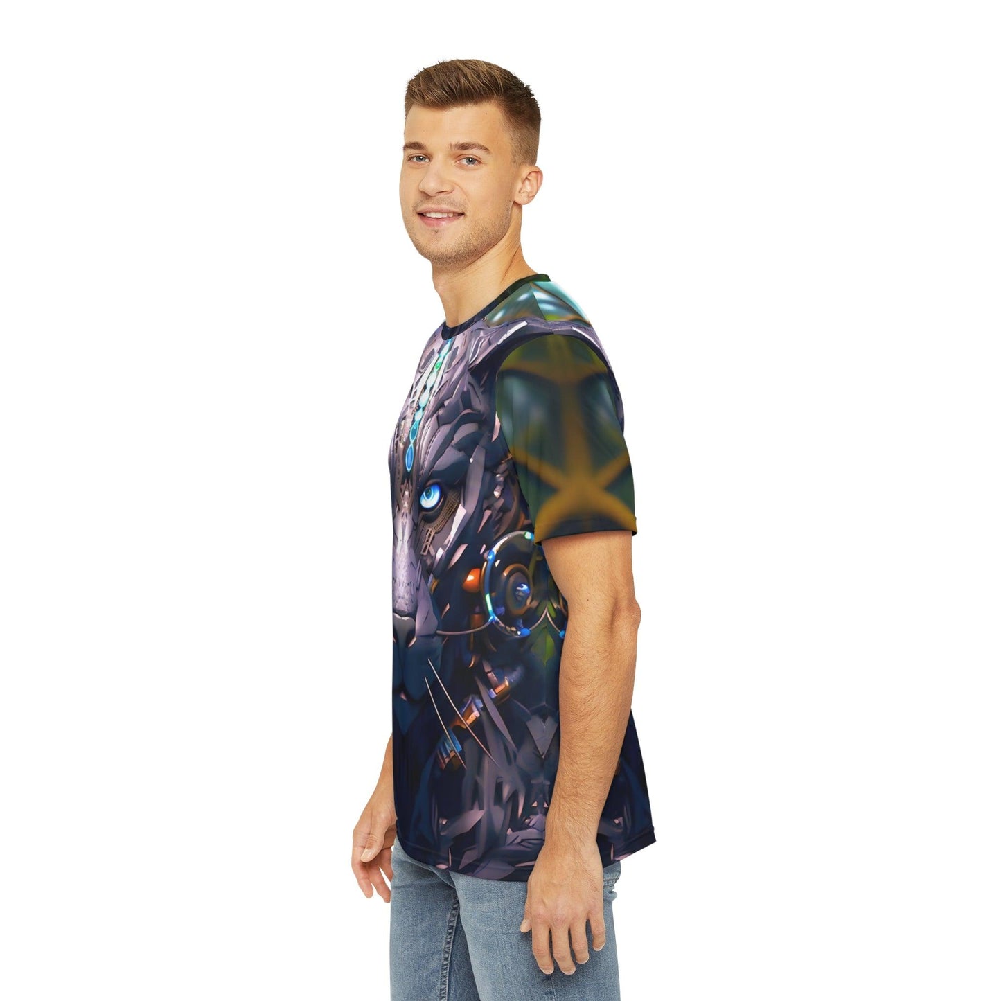 Black Panther of the Jungle Sublimation Shirt - All Over Print (AOP) - Street Rave Festival Wear - Alchemystics.org