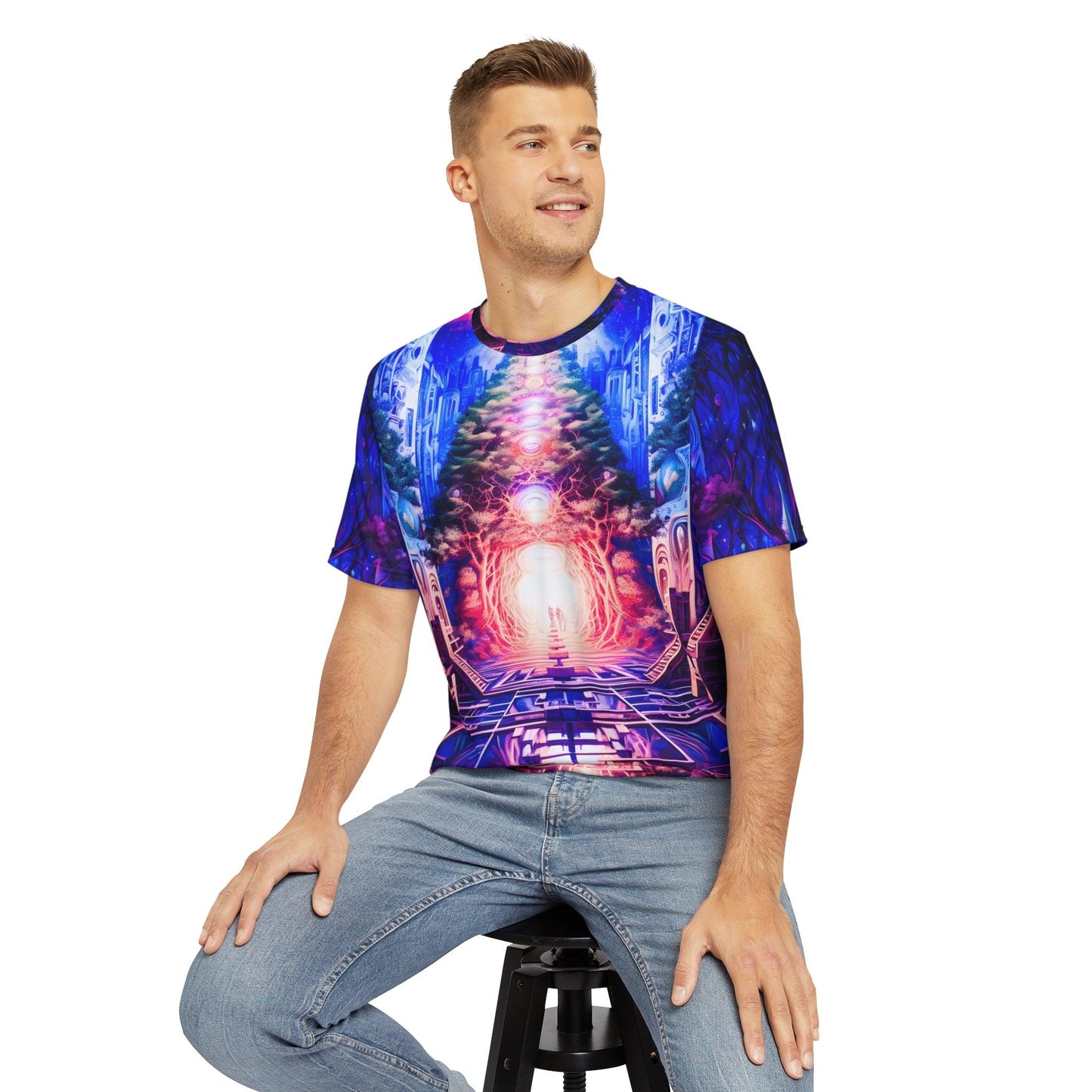 Realms v1.0 Unisex Polyester All Over Print T-shirt - Alchemystics.org