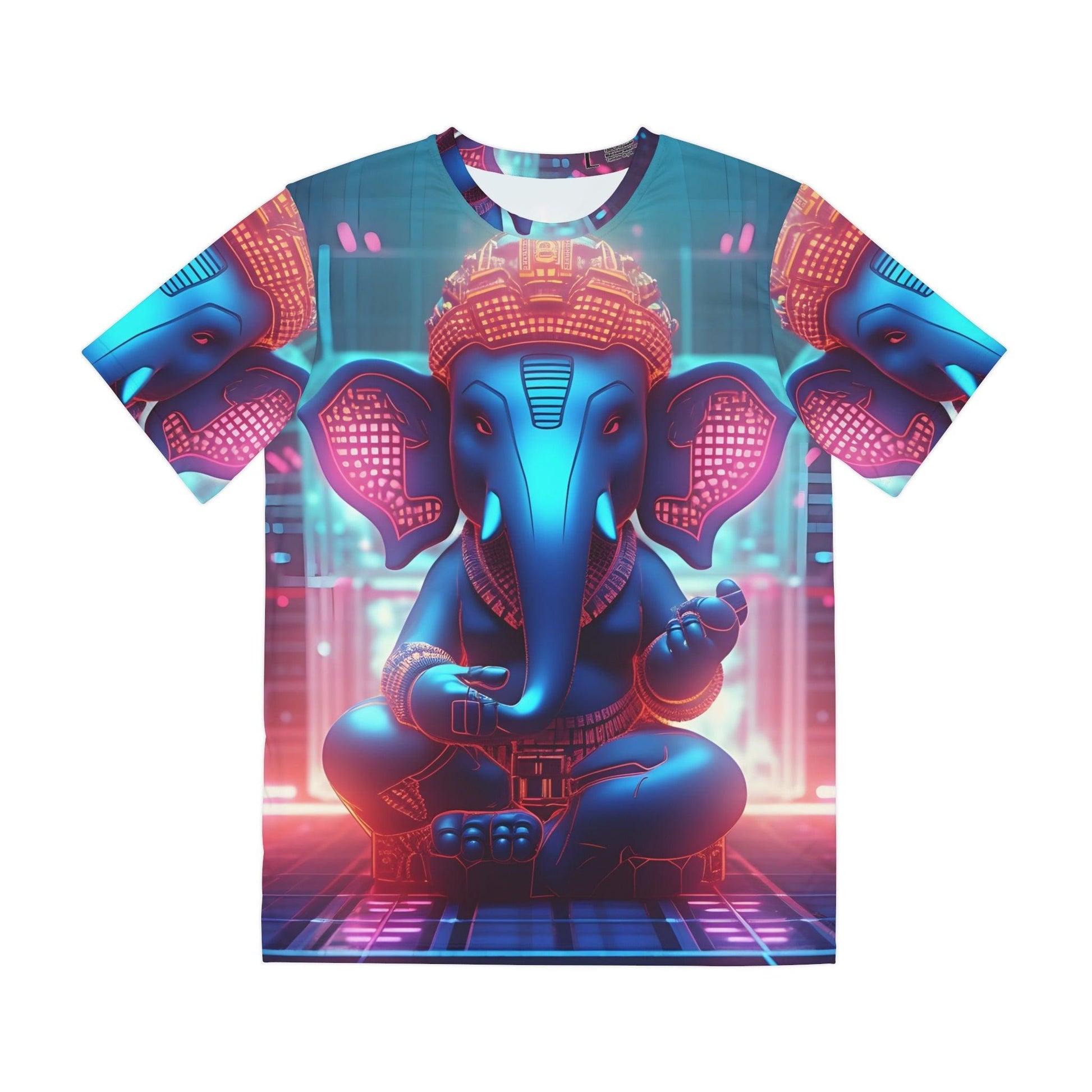 3D Ganesh Remover Of Obstacles Full Sublimation Shirt - Embrace the Power and Style Colorful Symmetrical Sublimation- All Over Print (AOP) - Street or Festival Wear - Alchemystics.org