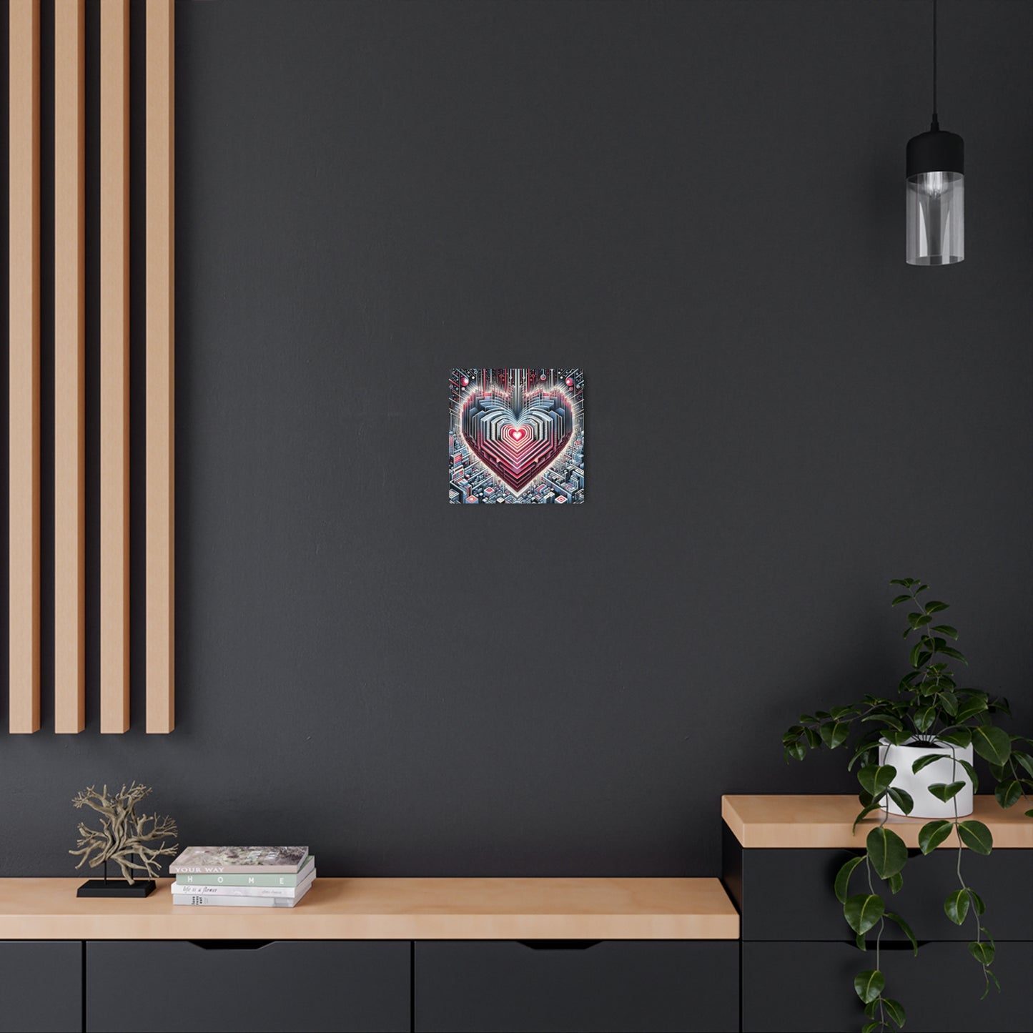 Metal Print -  HeArt of Meta Zen - Friend Gift Lover Boyfriend Girlfriend Symbol Mother Father Sister Brother