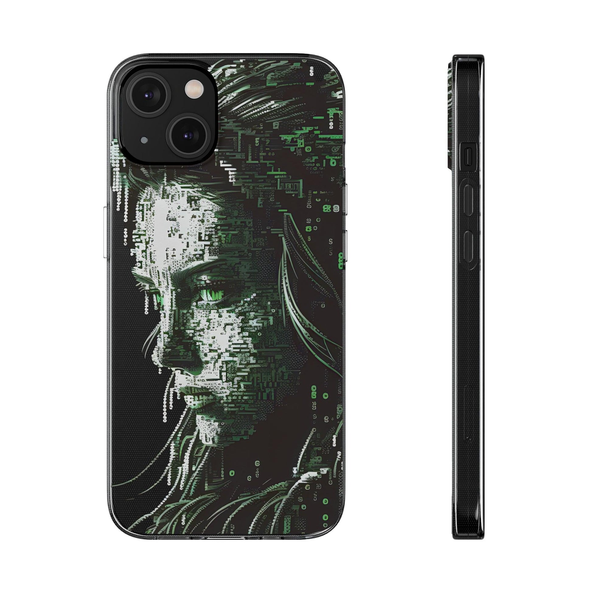 AI Girl Transparent Soft Phone Case for Samsung or Iphone - Alchemystics.org