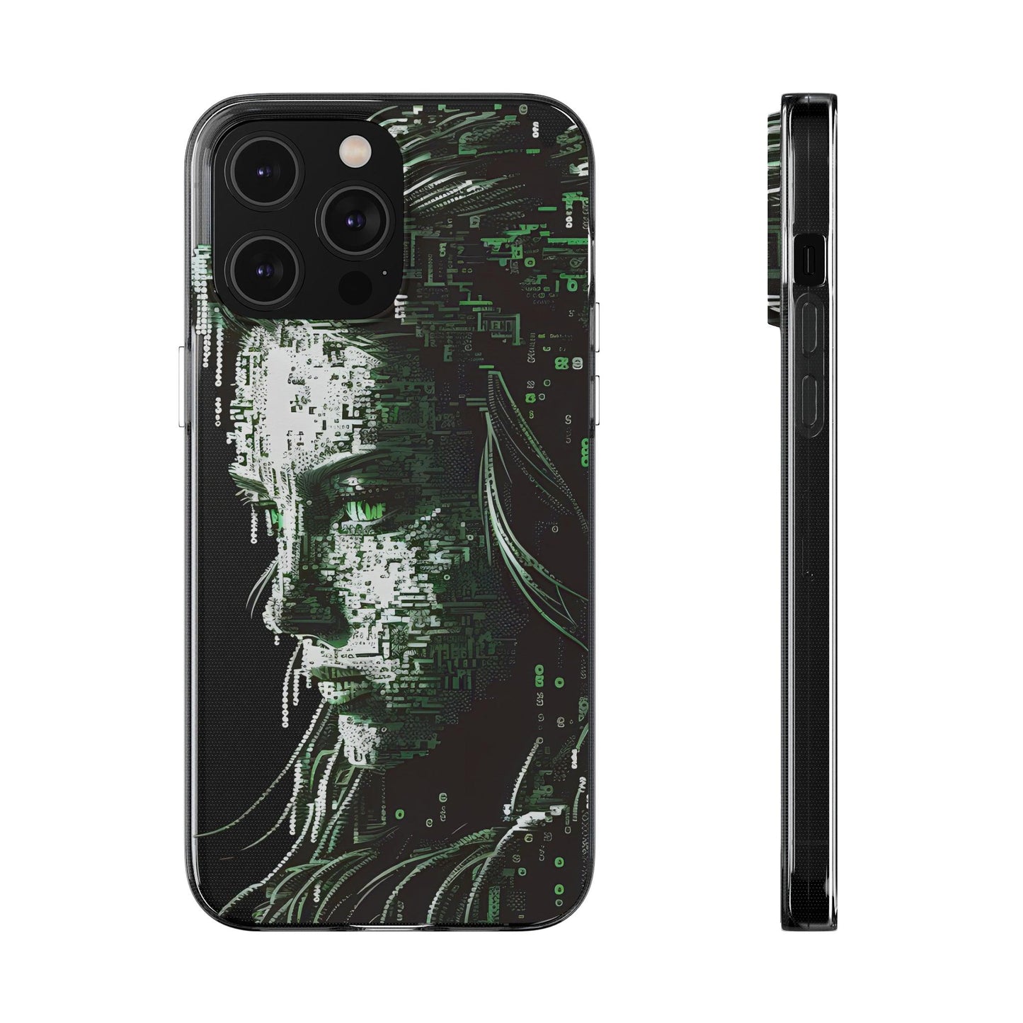 AI Girl Transparent Soft Phone Case for Samsung or Iphone - Alchemystics.org