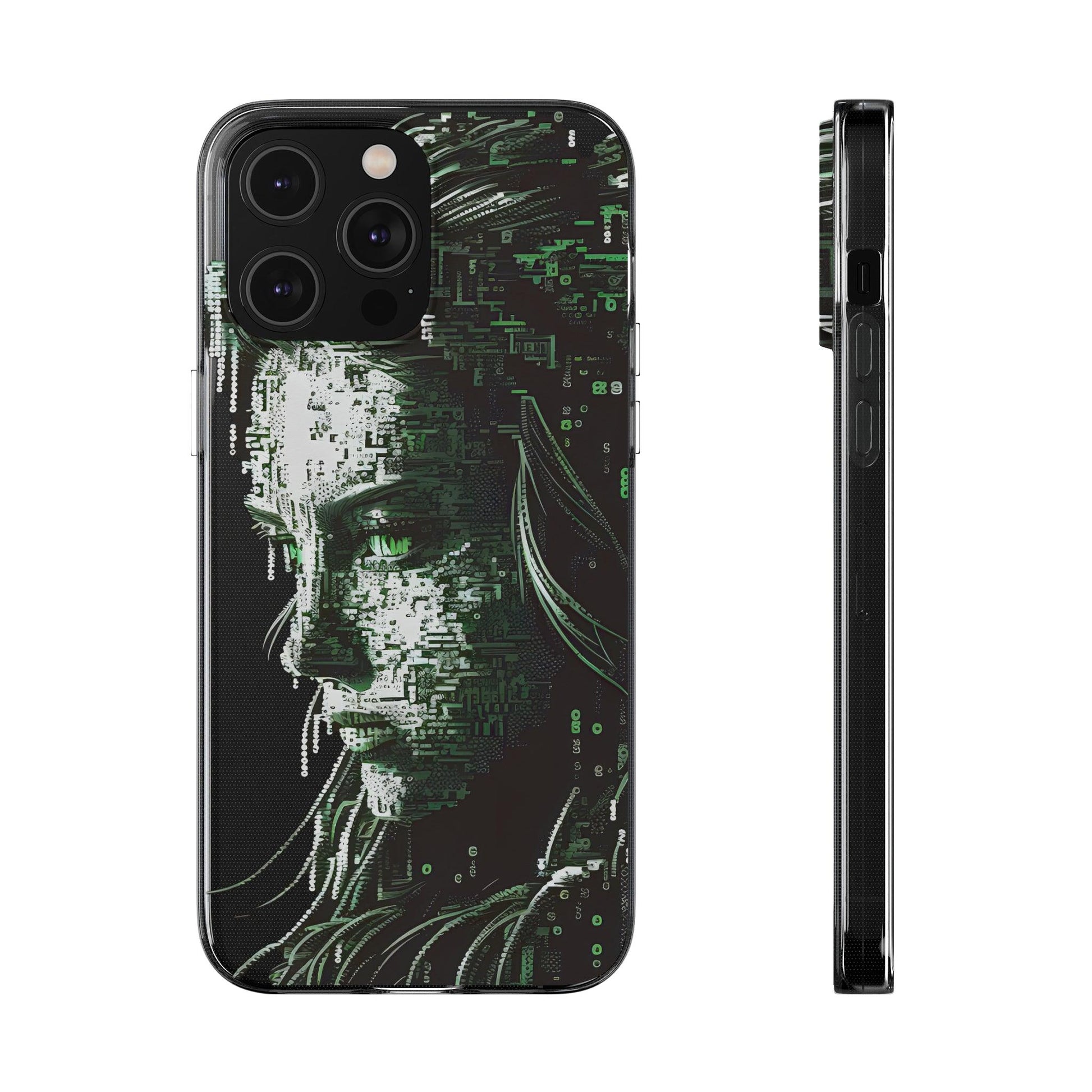 AI Girl Transparent Soft Phone Case for Samsung or Iphone - Alchemystics.org