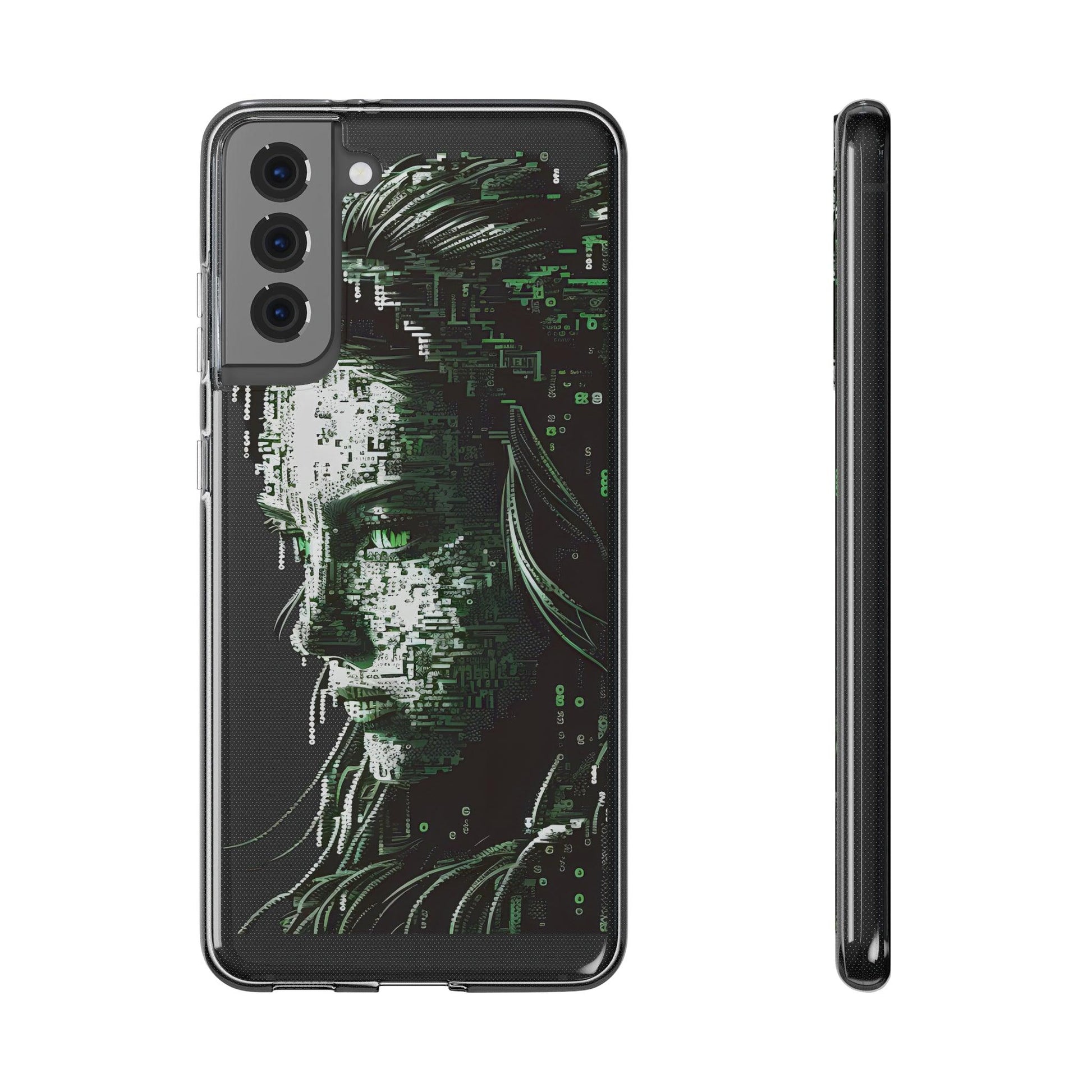 AI Girl Transparent Soft Phone Case for Samsung or Iphone - Alchemystics.org