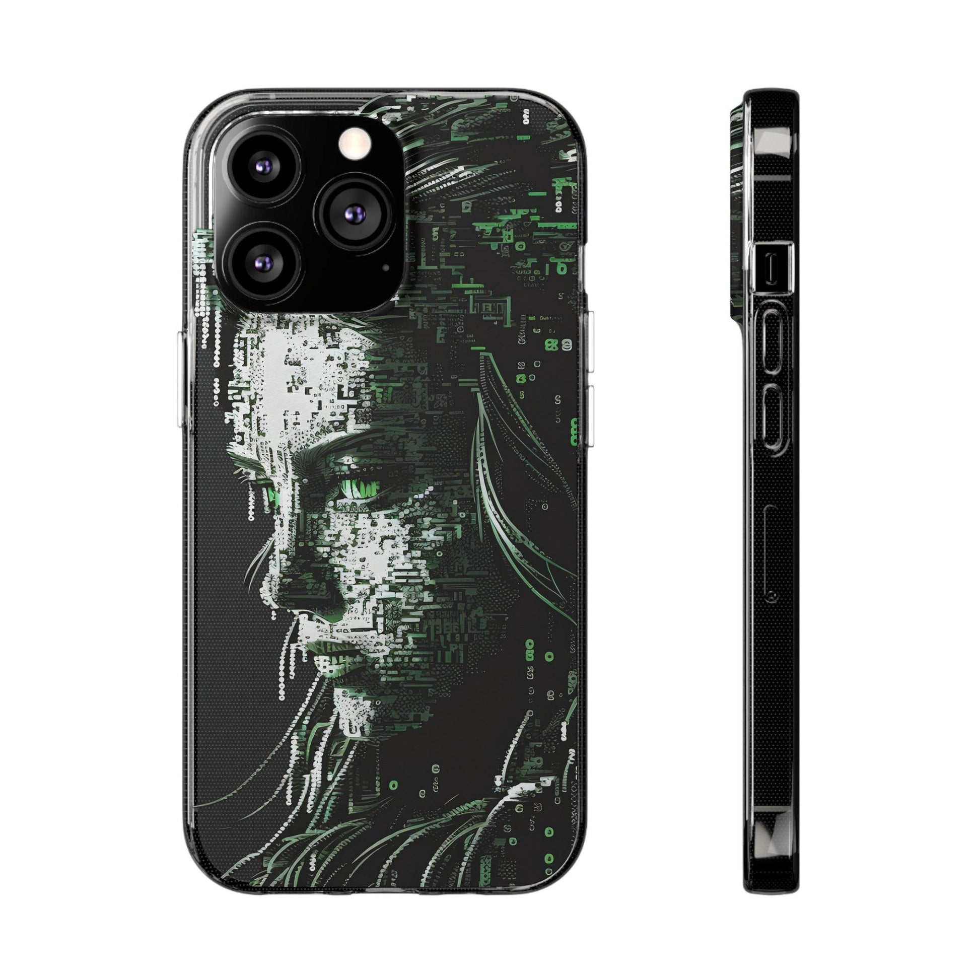 AI Girl Transparent Soft Phone Case for Samsung or Iphone - Alchemystics.org