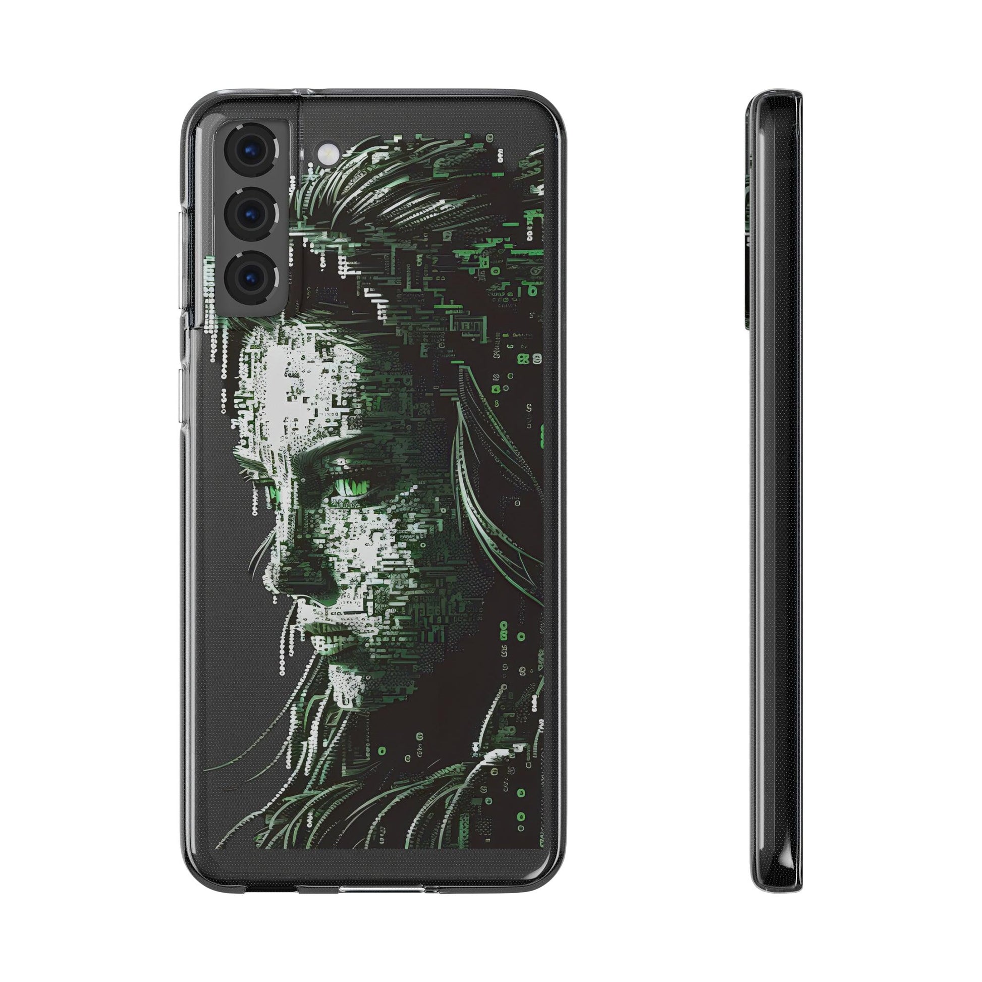 AI Girl Transparent Soft Phone Case for Samsung or Iphone - Alchemystics.org