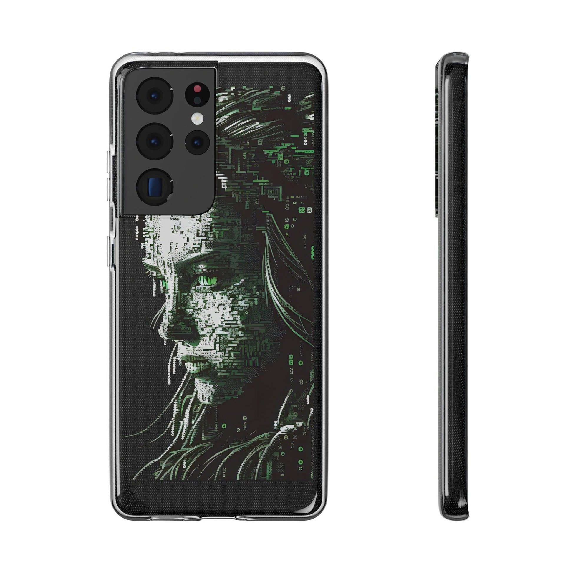 AI Girl Transparent Soft Phone Case for Samsung or Iphone - Alchemystics.org