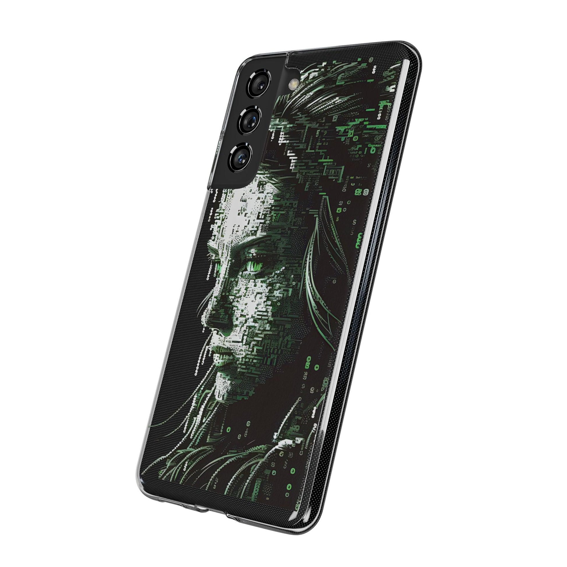 AI Girl Transparent Soft Phone Case for Samsung or Iphone - Alchemystics.org