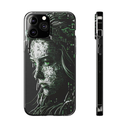 AI Girl Transparent Soft Phone Case for Samsung or Iphone - Alchemystics.org