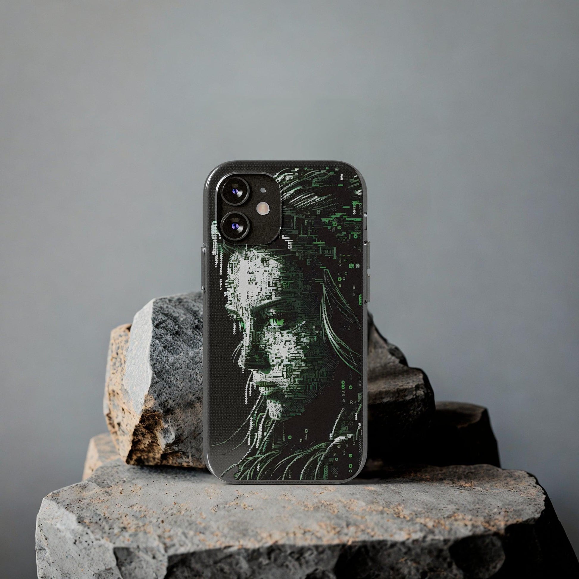 AI Girl Transparent Soft Phone Case for Samsung or Iphone - Alchemystics.org