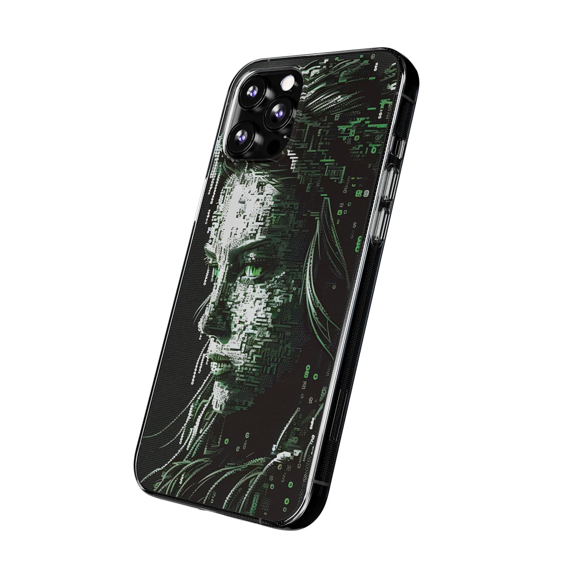 AI Girl Transparent Soft Phone Case for Samsung or Iphone - Alchemystics.org