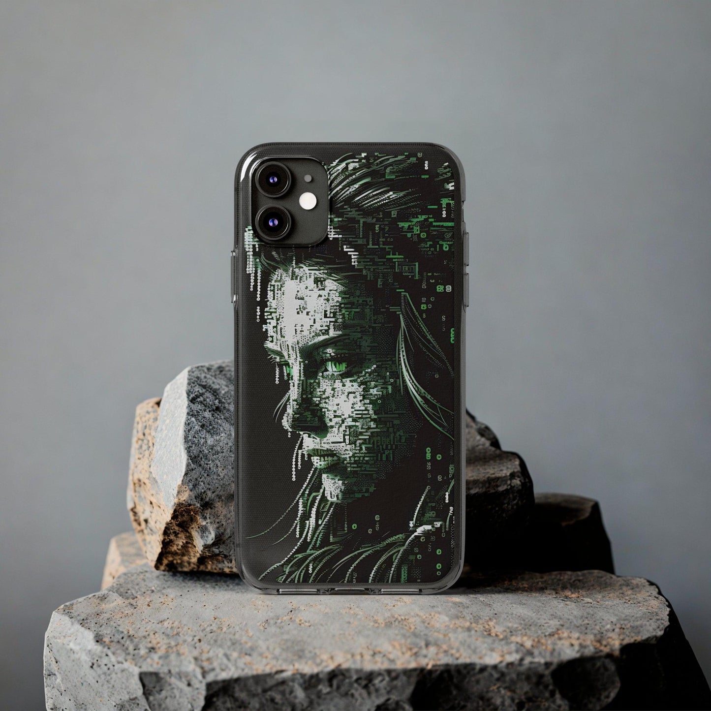 AI Girl Transparent Soft Phone Case for Samsung or Iphone - Alchemystics.org