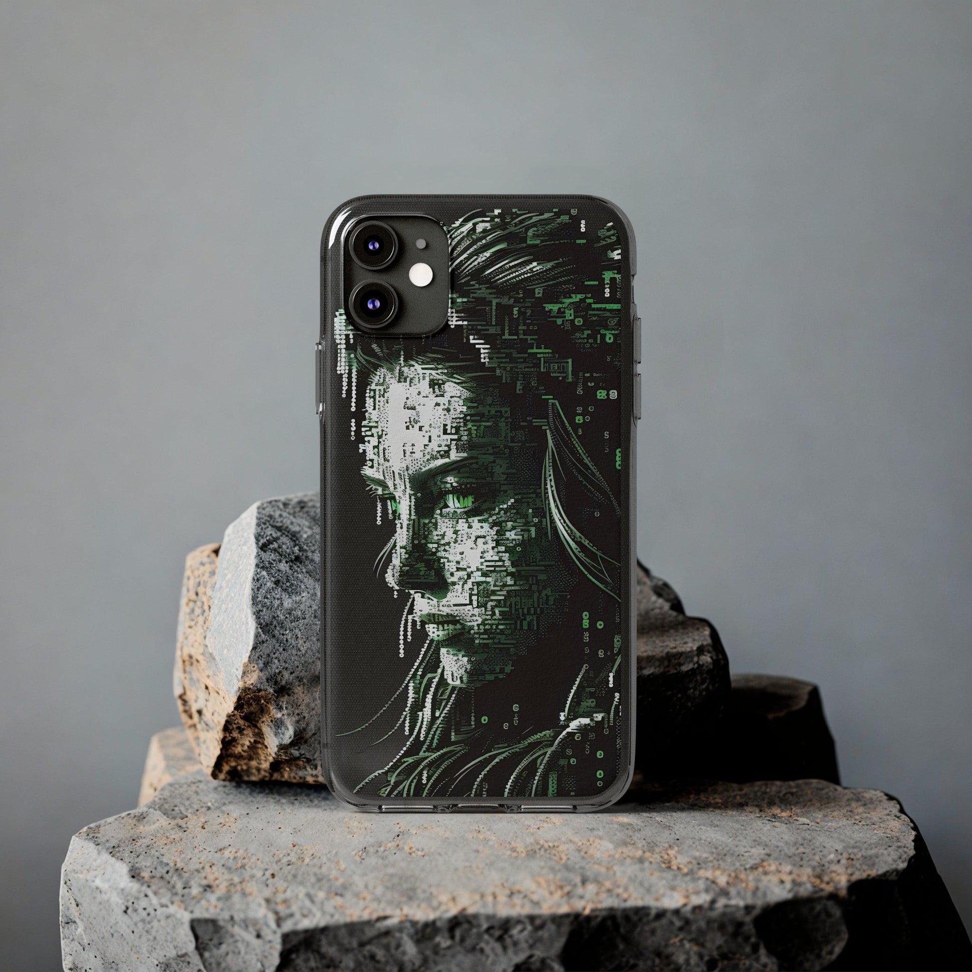 AI Girl Transparent Soft Phone Case for Samsung or Iphone - Alchemystics.org