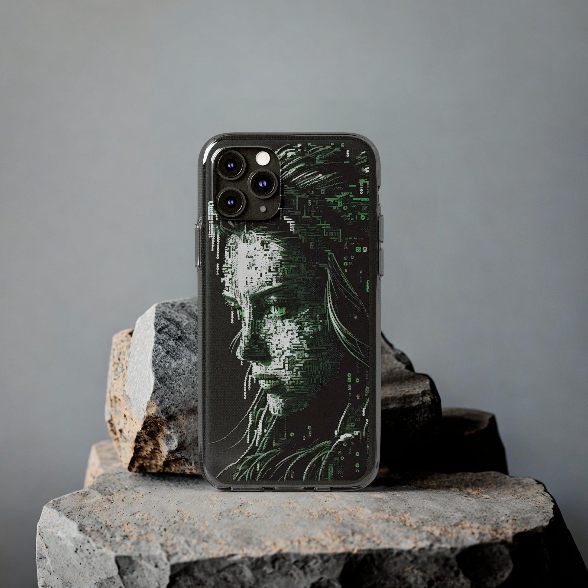 AI Girl Transparent Soft Phone Case for Samsung or Iphone - Alchemystics.org