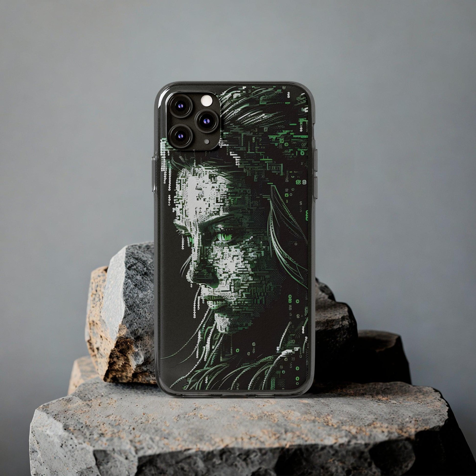 AI Girl Transparent Soft Phone Case for Samsung or Iphone - Alchemystics.org