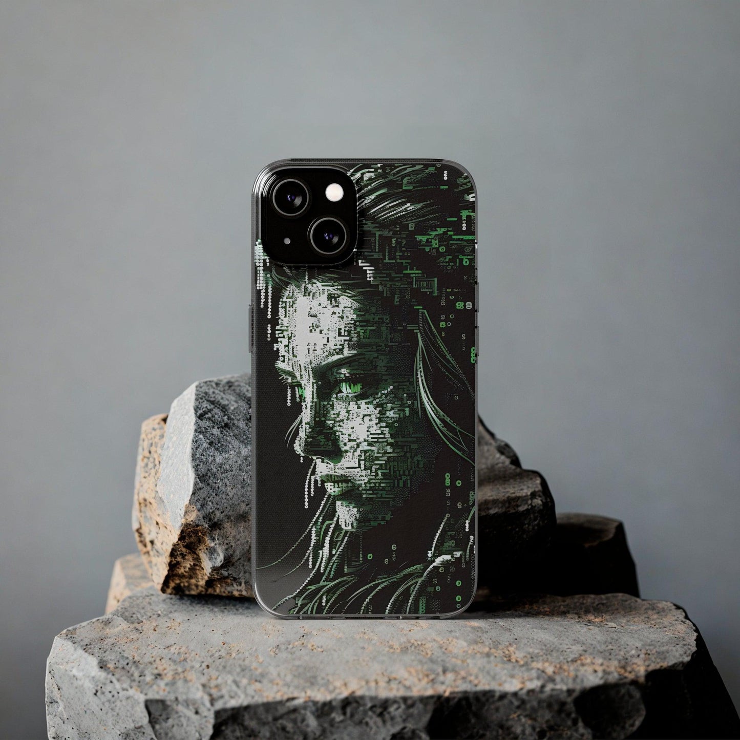 AI Girl Transparent Soft Phone Case for Samsung or Iphone - Alchemystics.org