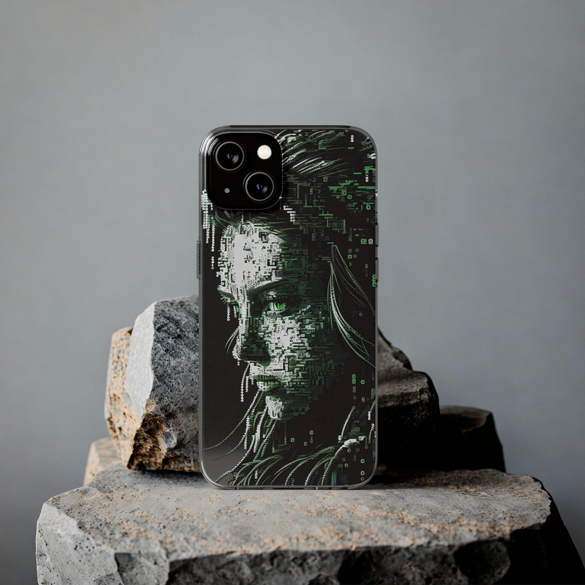 AI Girl Transparent Soft Phone Case for Samsung or Iphone - Alchemystics.org