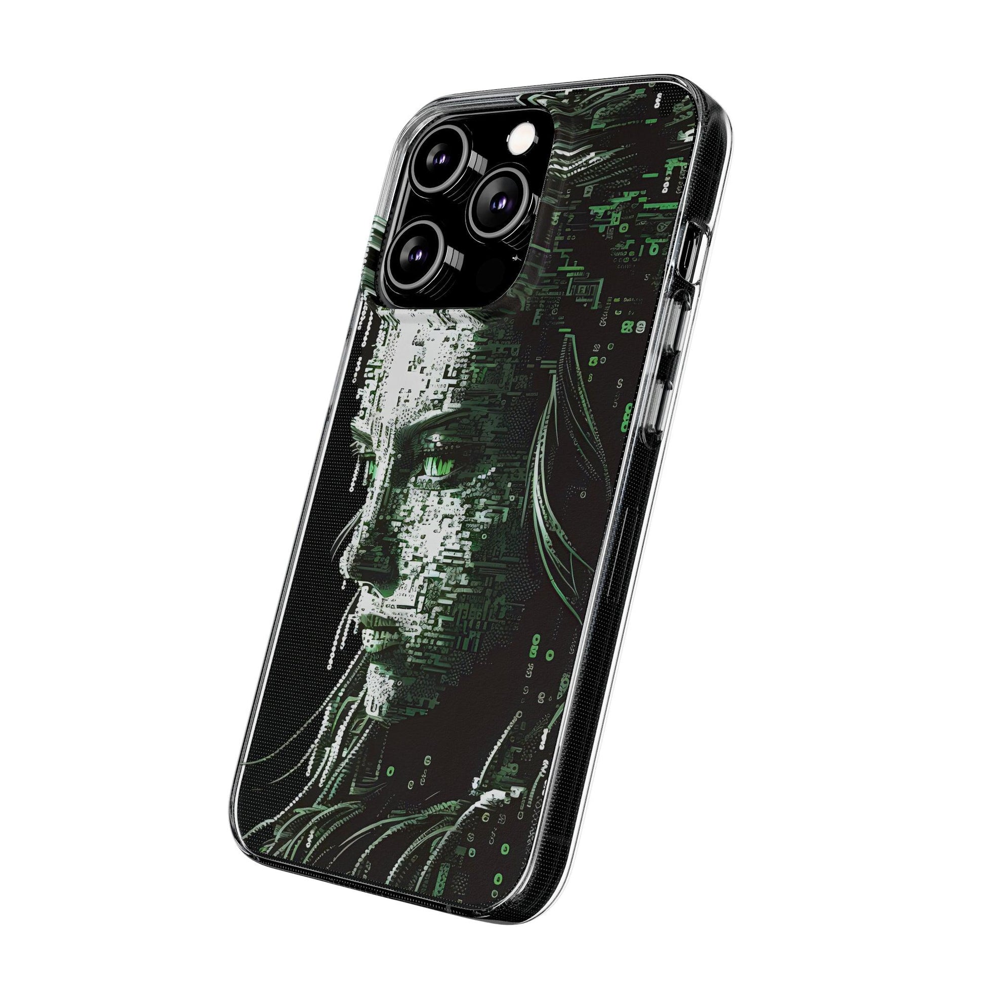 AI Girl Transparent Soft Phone Case for Samsung or Iphone - Alchemystics.org