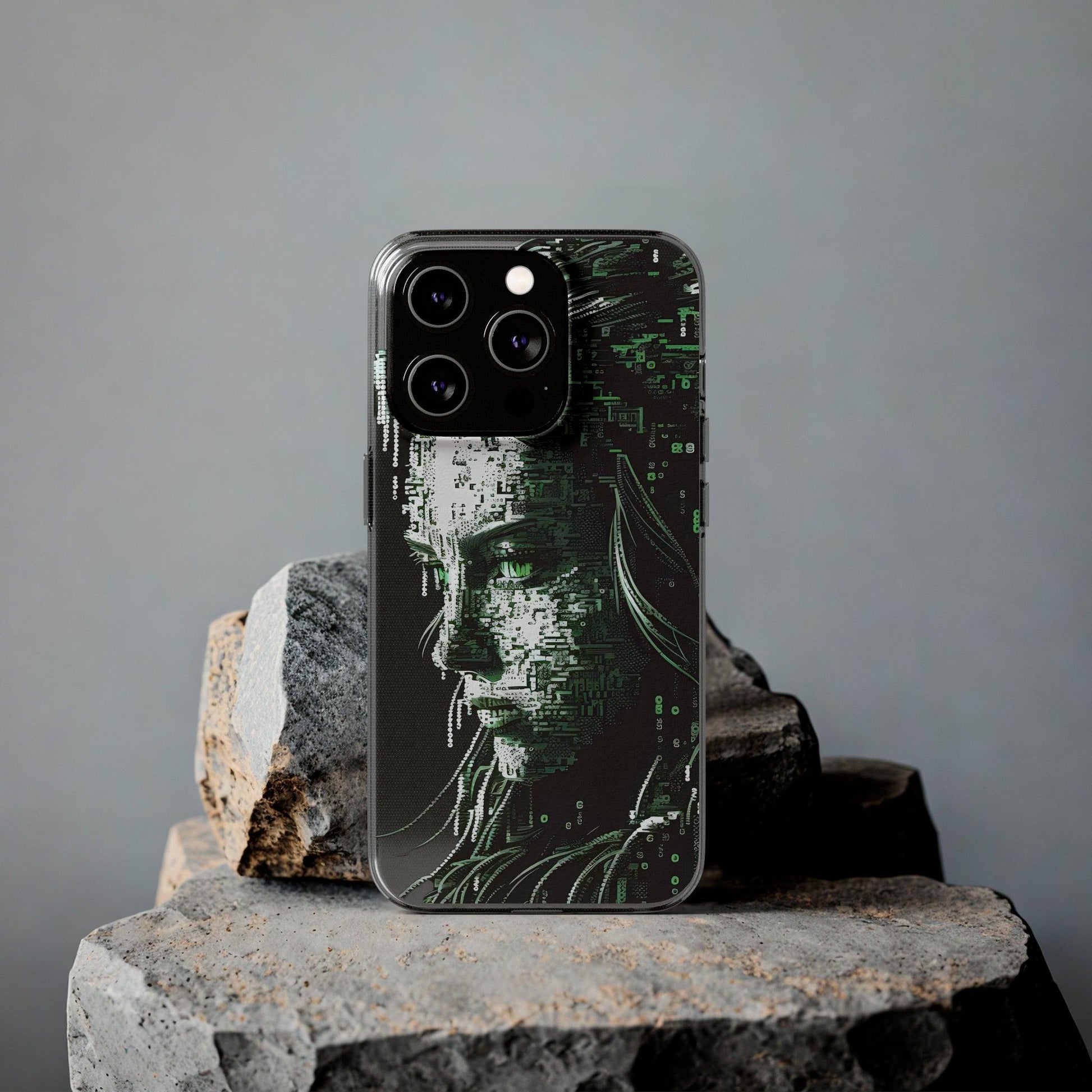 AI Girl Transparent Soft Phone Case for Samsung or Iphone - Alchemystics.org