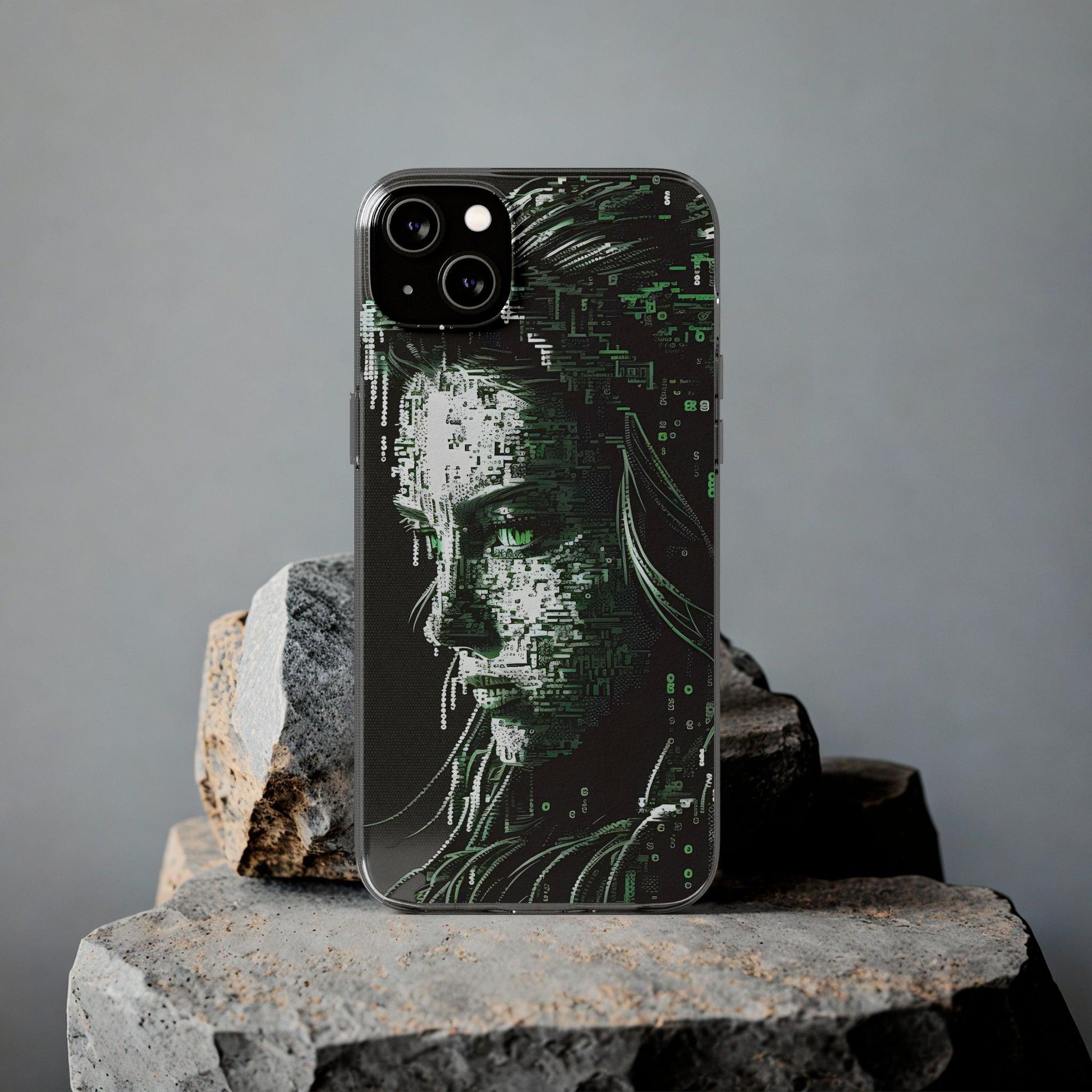 AI Girl Transparent Soft Phone Case for Samsung or Iphone - Alchemystics.org