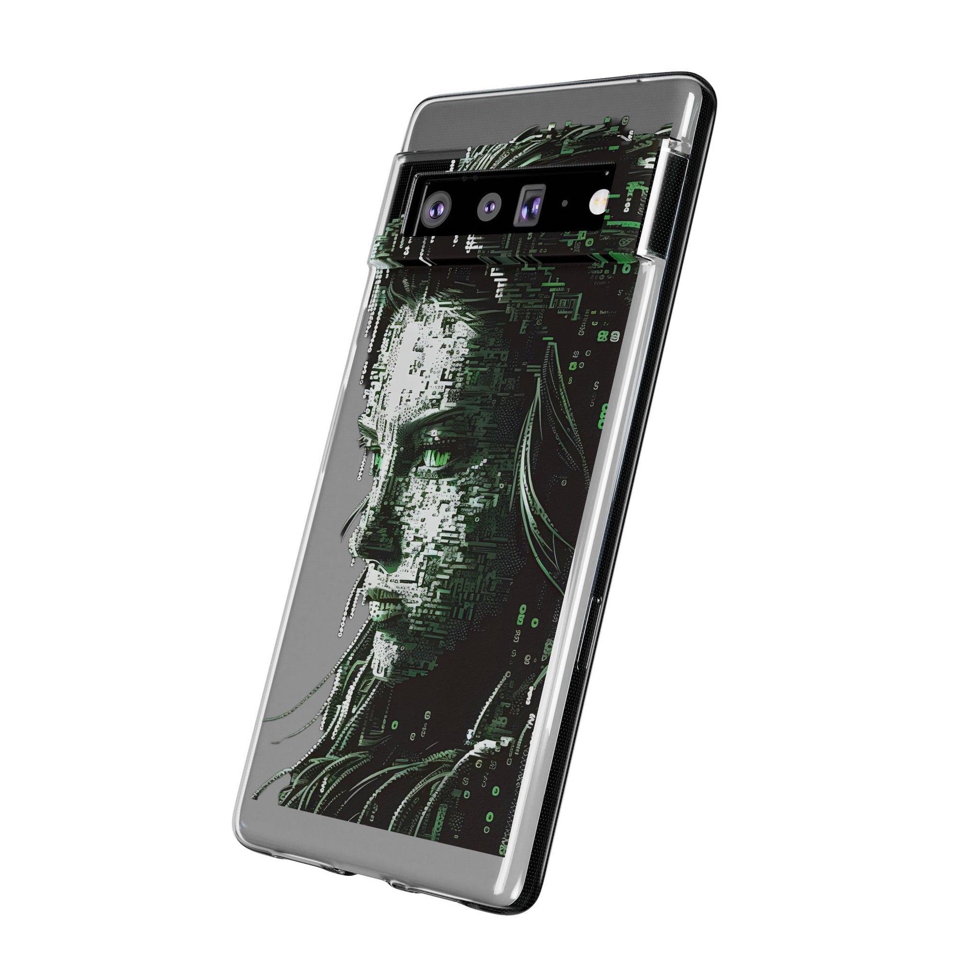 AI Girl Transparent Soft Phone Case for Samsung or Iphone - Alchemystics.org