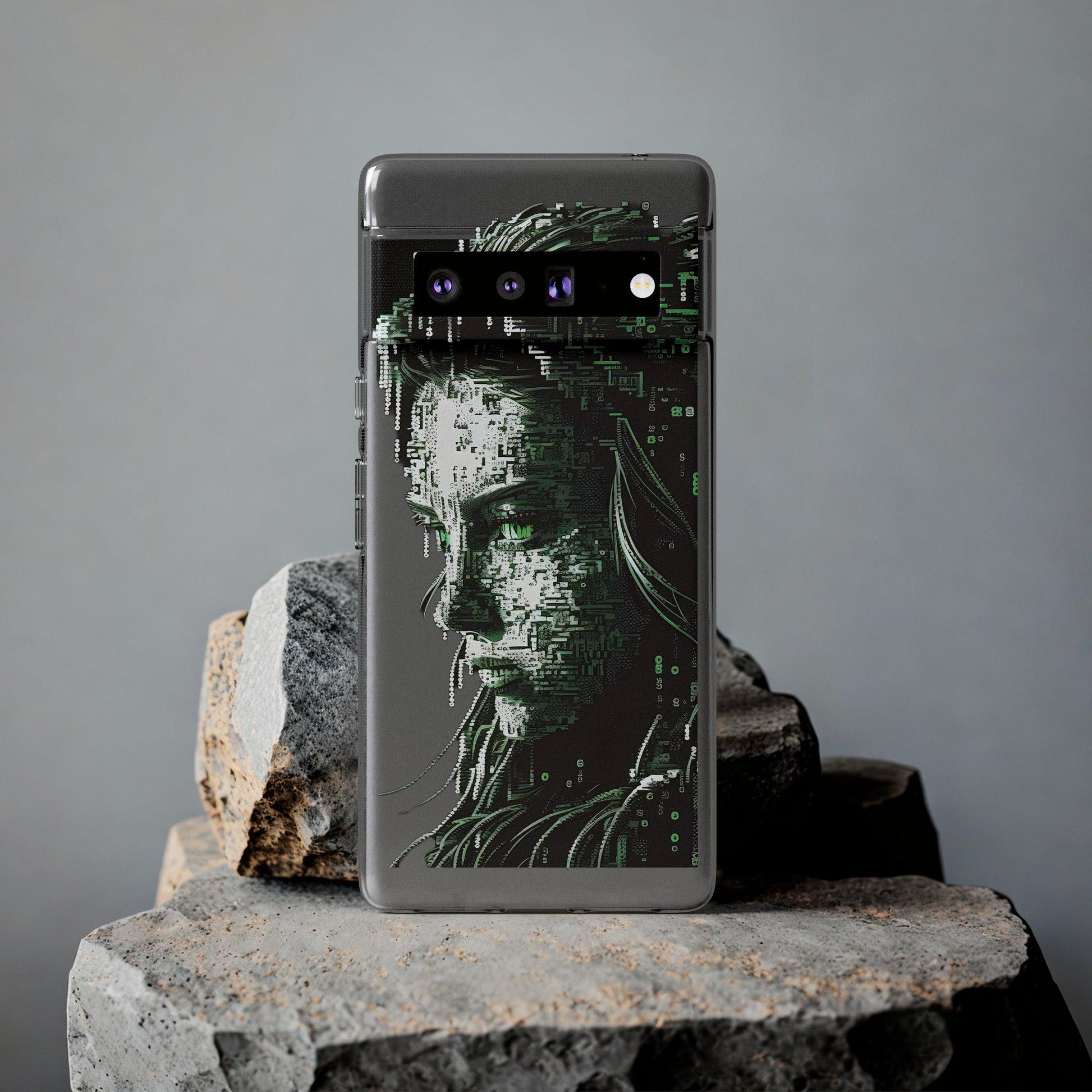 AI Girl Transparent Soft Phone Case for Samsung or Iphone - Alchemystics.org