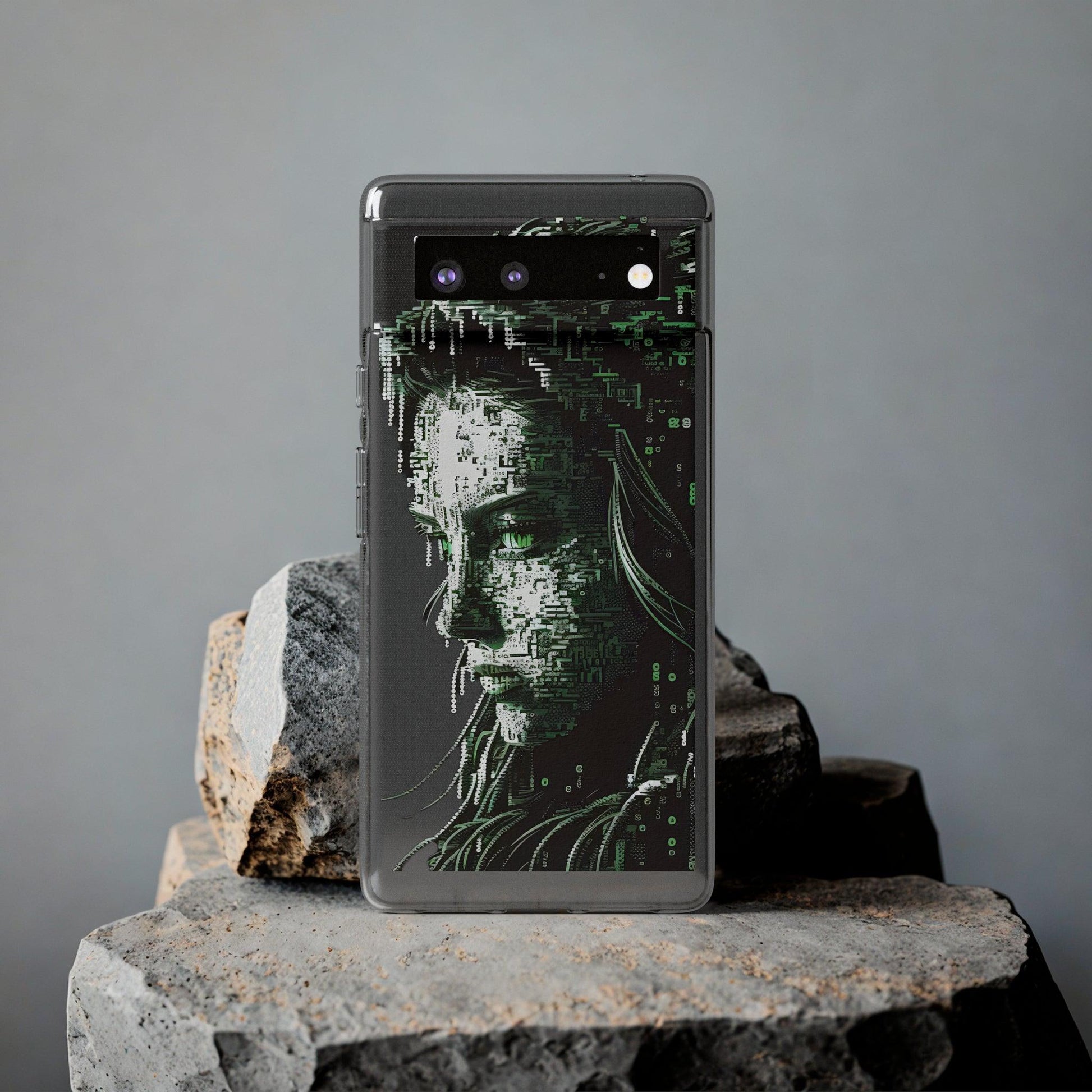 AI Girl Transparent Soft Phone Case for Samsung or Iphone - Alchemystics.org