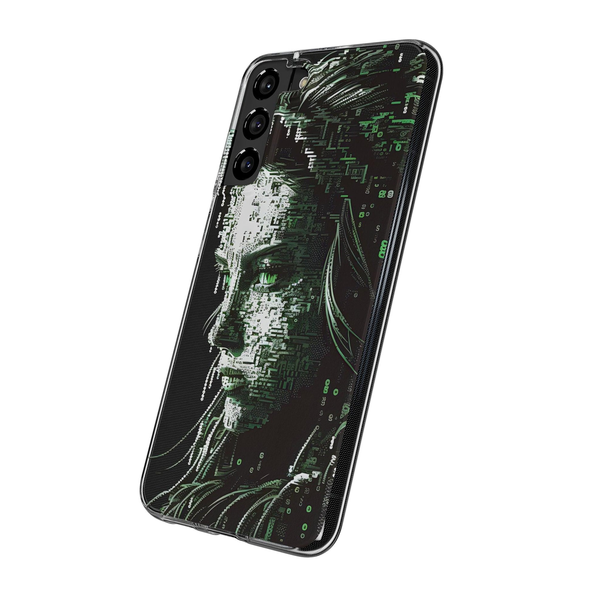 AI Girl Transparent Soft Phone Case for Samsung or Iphone - Alchemystics.org