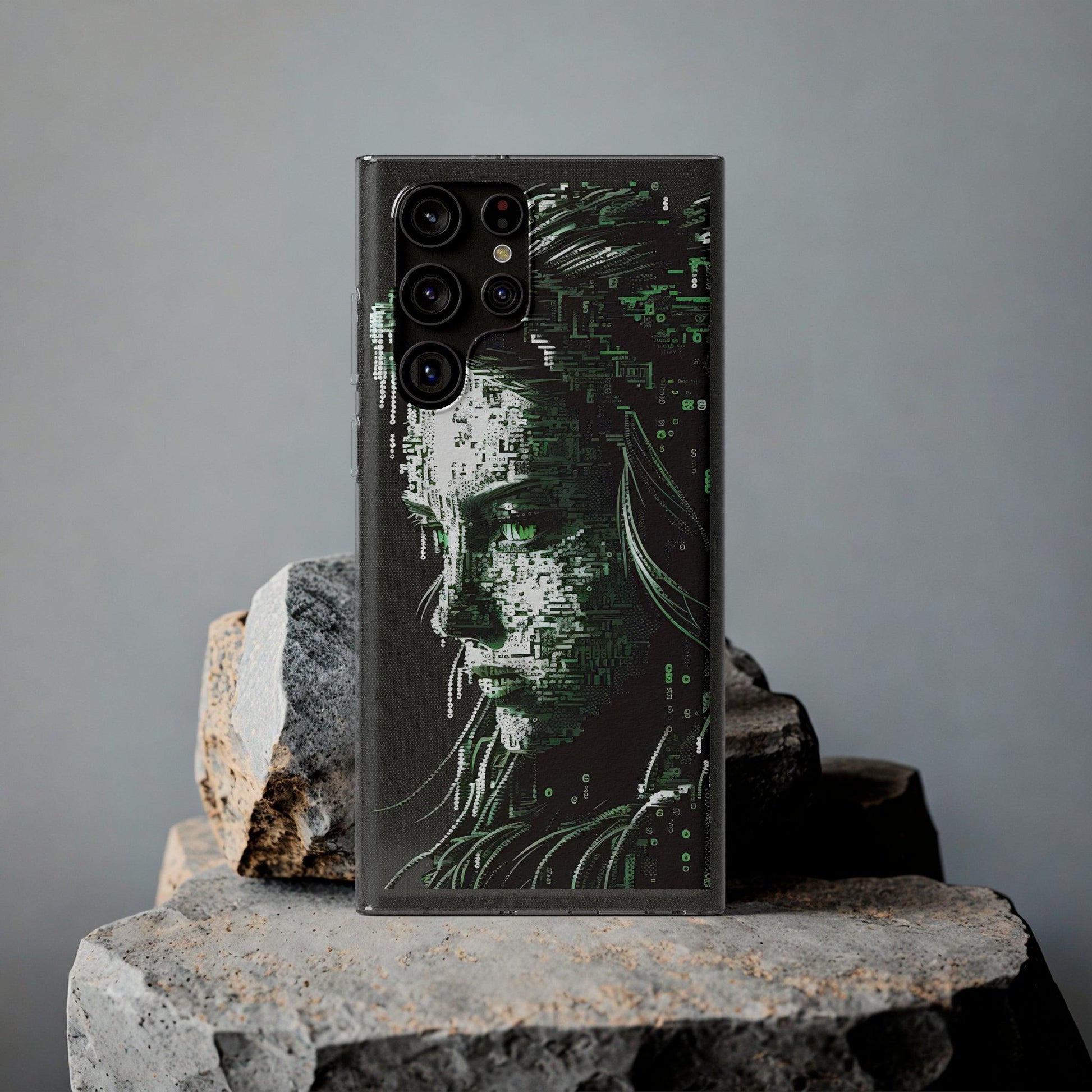 AI Girl Transparent Soft Phone Case for Samsung or Iphone - Alchemystics.org