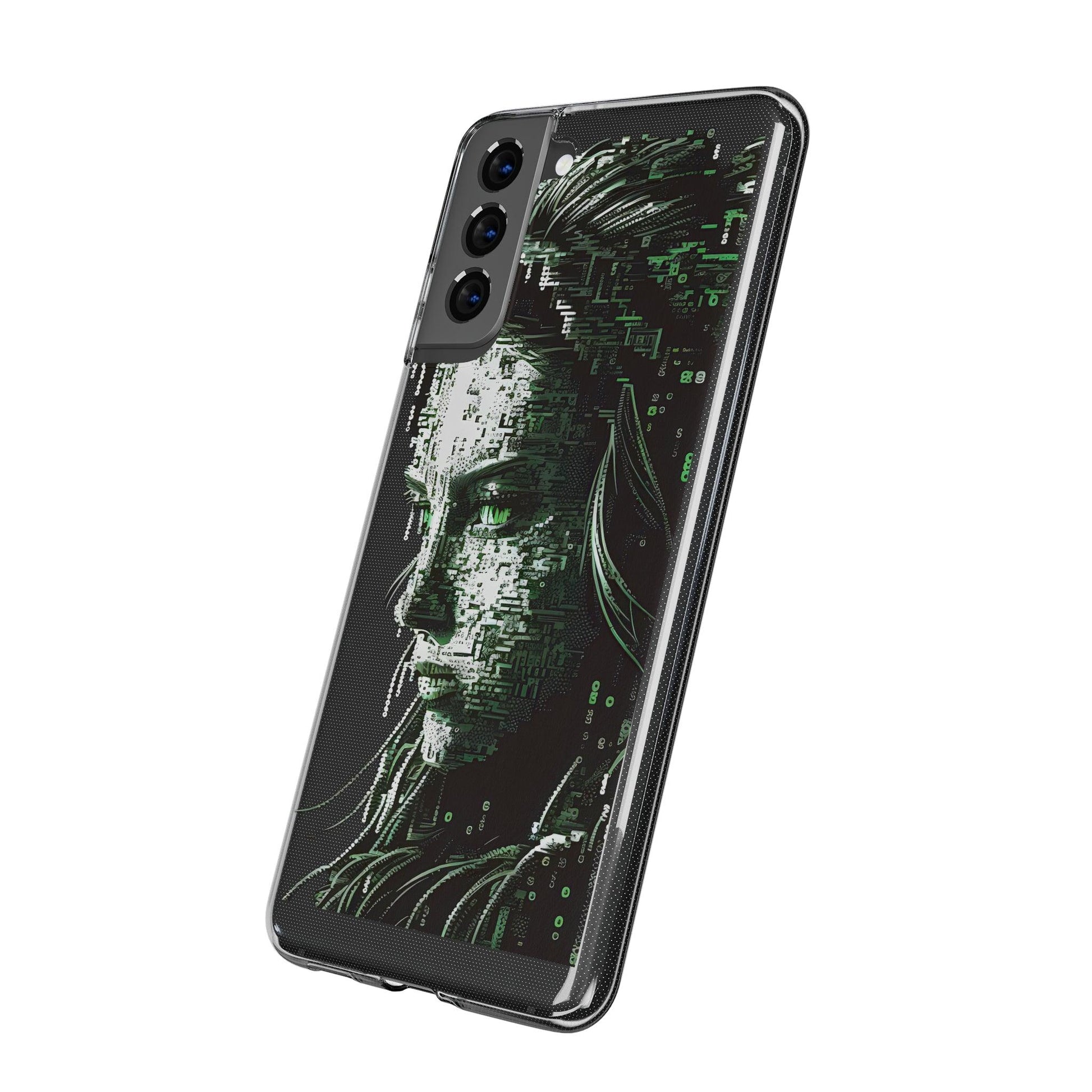 AI Girl Transparent Soft Phone Case for Samsung or Iphone - Alchemystics.org