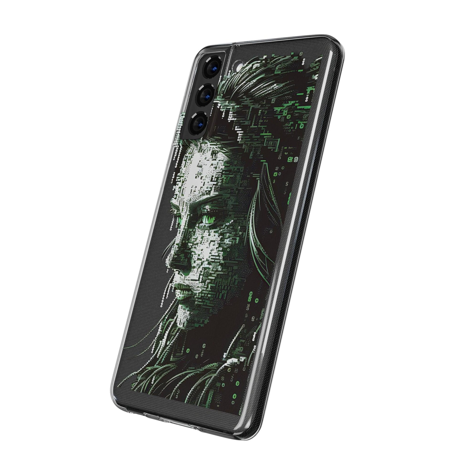 AI Girl Transparent Soft Phone Case for Samsung or Iphone - Alchemystics.org