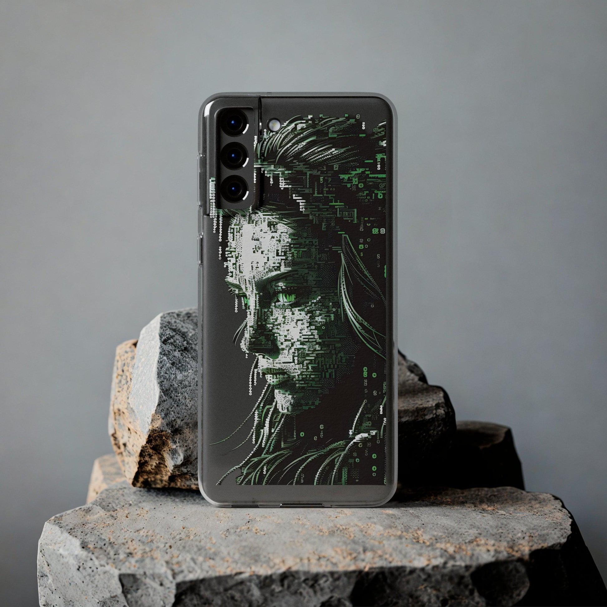 AI Girl Transparent Soft Phone Case for Samsung or Iphone - Alchemystics.org