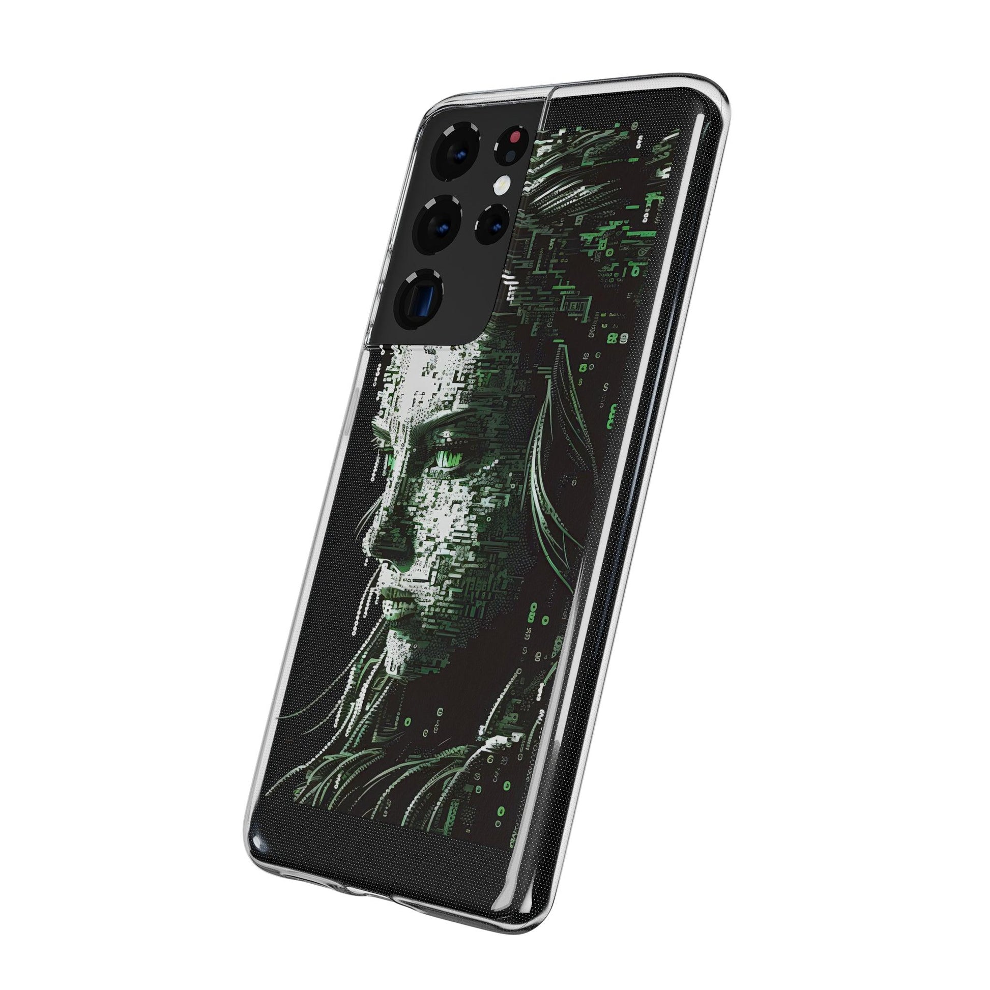 AI Girl Transparent Soft Phone Case for Samsung or Iphone - Alchemystics.org