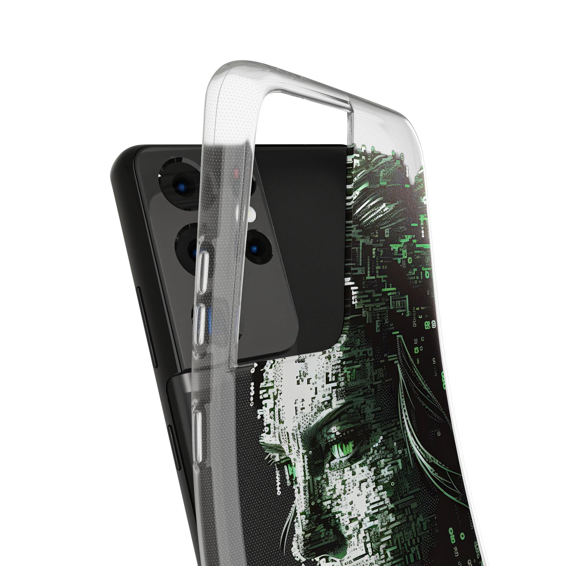 AI Girl Transparent Soft Phone Case for Samsung or Iphone - Alchemystics.org