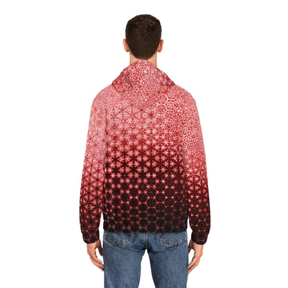 Alchemystics Sacred Scatter Plot by Meta Zen - Geometric Unisex Zip Up Hoodie (AOP) v3 - Alchemystics.org