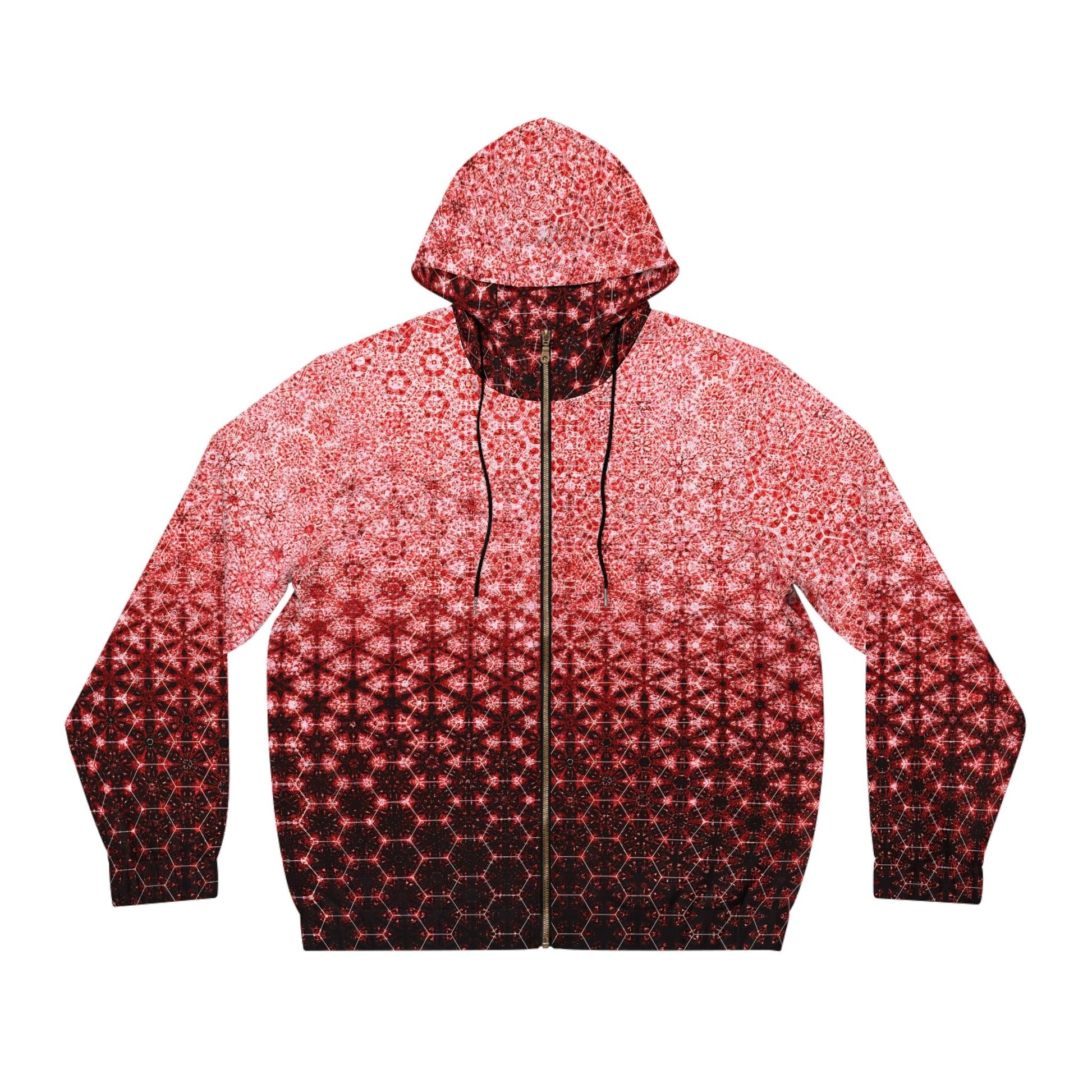 Alchemystics Sacred Scatter Plot by Meta Zen - Geometric Unisex Zip Up Hoodie (AOP) v3 - Alchemystics.org