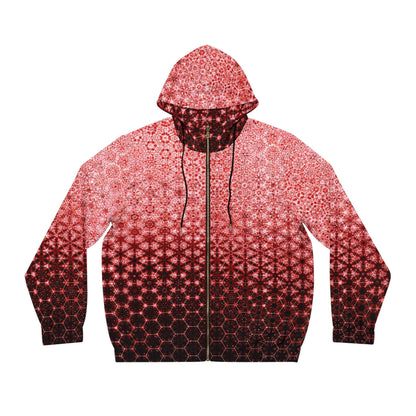 Alchemystics Sacred Scatter Plot by Meta Zen - Geometric Unisex Zip Up Hoodie (AOP) v3 - Alchemystics.org