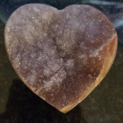 Amethyst Drusy Heart 2: is a one-of-a-kind piece of art that will add a touch of elegance to any home. - Alchemystics.org