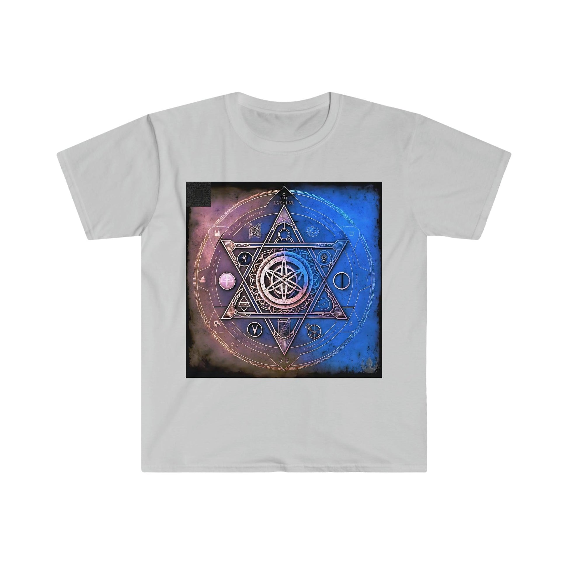 Ancient Symbols Of Secret Societies v2 - Digital Art / AI Art Tshirt - Unisex Softstyle - Alchemystics.Org - Alchemystics.org