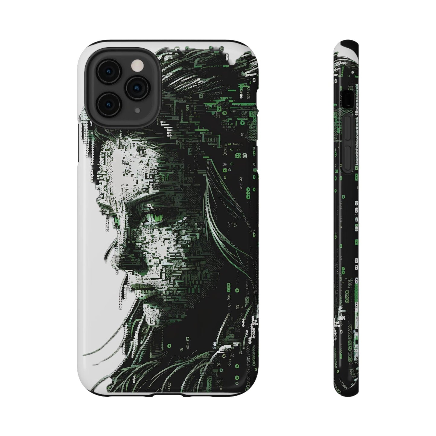 Artificial Intelligence AI Phone Case - Digital / Ansi / Ascii / the Matrix / AI / Lucy Woman - Samsung and Iphone - Alchemystics.org