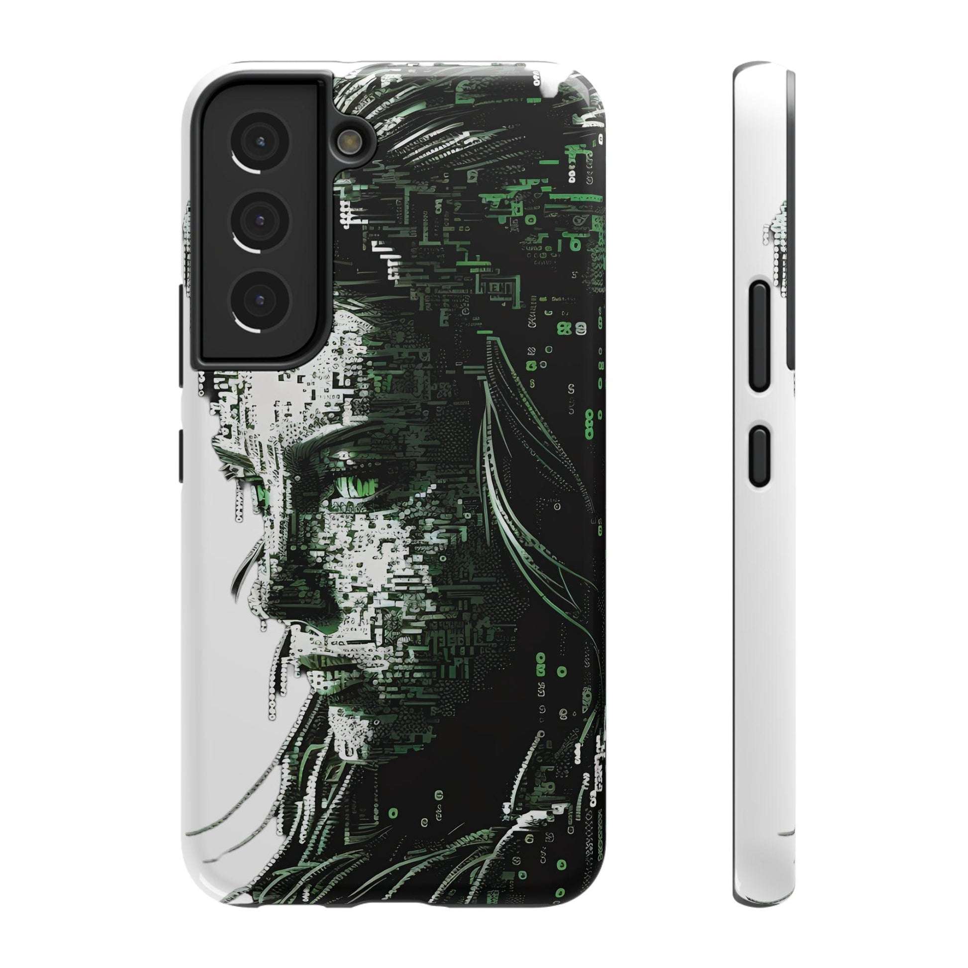 Artificial Intelligence AI Phone Case - Digital / Ansi / Ascii / the Matrix / AI / Lucy Woman - Samsung and Iphone - Alchemystics.org