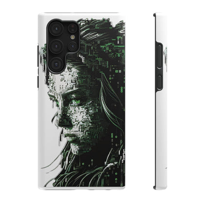 Artificial Intelligence AI Phone Case - Digital / Ansi / Ascii / the Matrix / AI / Lucy Woman - Samsung and Iphone - Alchemystics.org