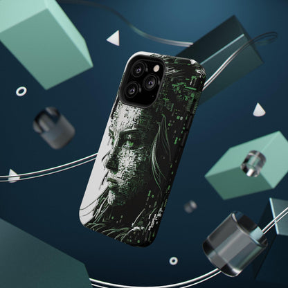 Artificial Intelligence AI Phone Case - Digital / Ansi / Ascii / the Matrix / AI / Lucy Woman - Samsung and Iphone - Alchemystics.org