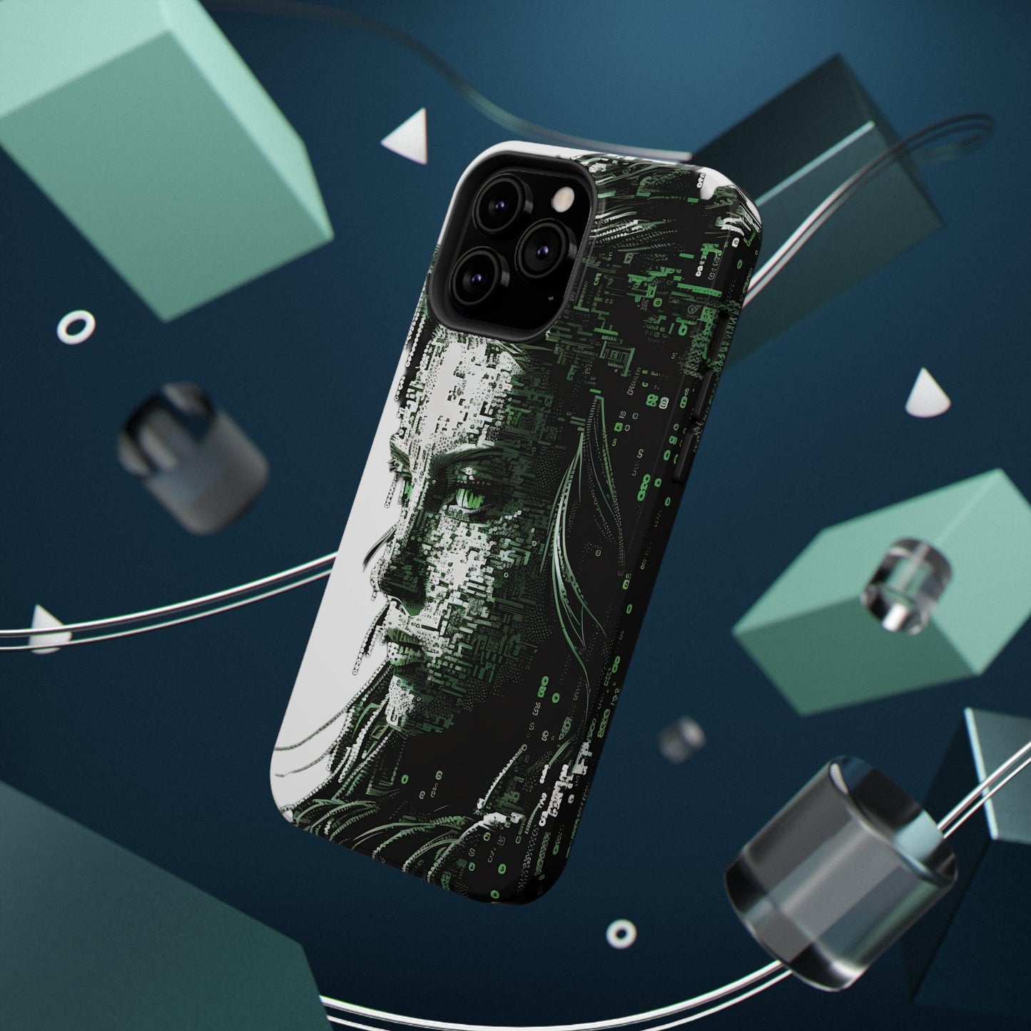 Artificial Intelligence AI Phone Case - Digital / Ansi / Ascii / the Matrix / AI / Lucy Woman - Samsung and Iphone - Alchemystics.org