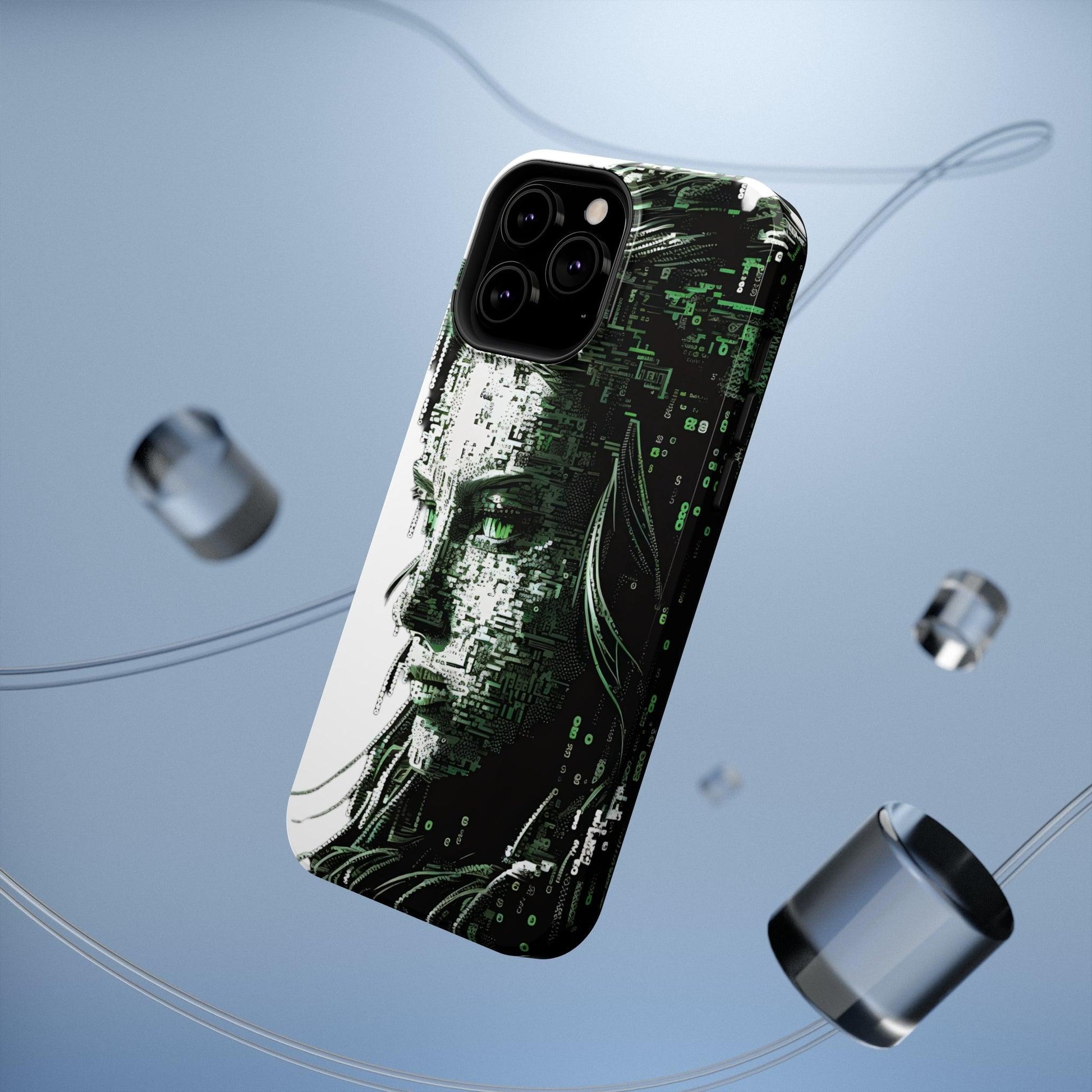 Artificial Intelligence AI Phone Case - Digital / Ansi / Ascii / the Matrix / AI / Lucy Woman - Samsung and Iphone - Alchemystics.org