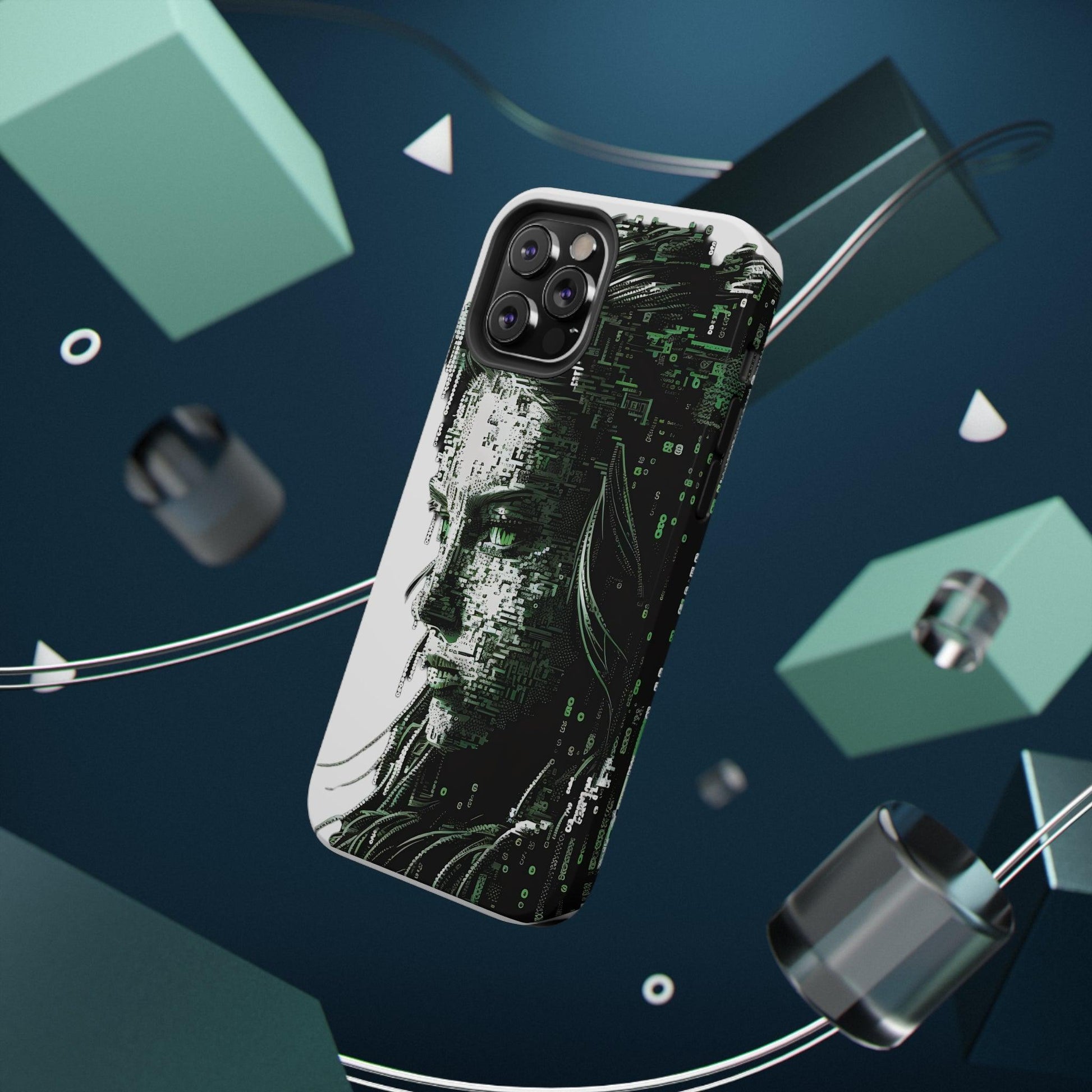 Artificial Intelligence AI Phone Case - Digital / Ansi / Ascii / the Matrix / AI / Lucy Woman - Samsung and Iphone - Alchemystics.org