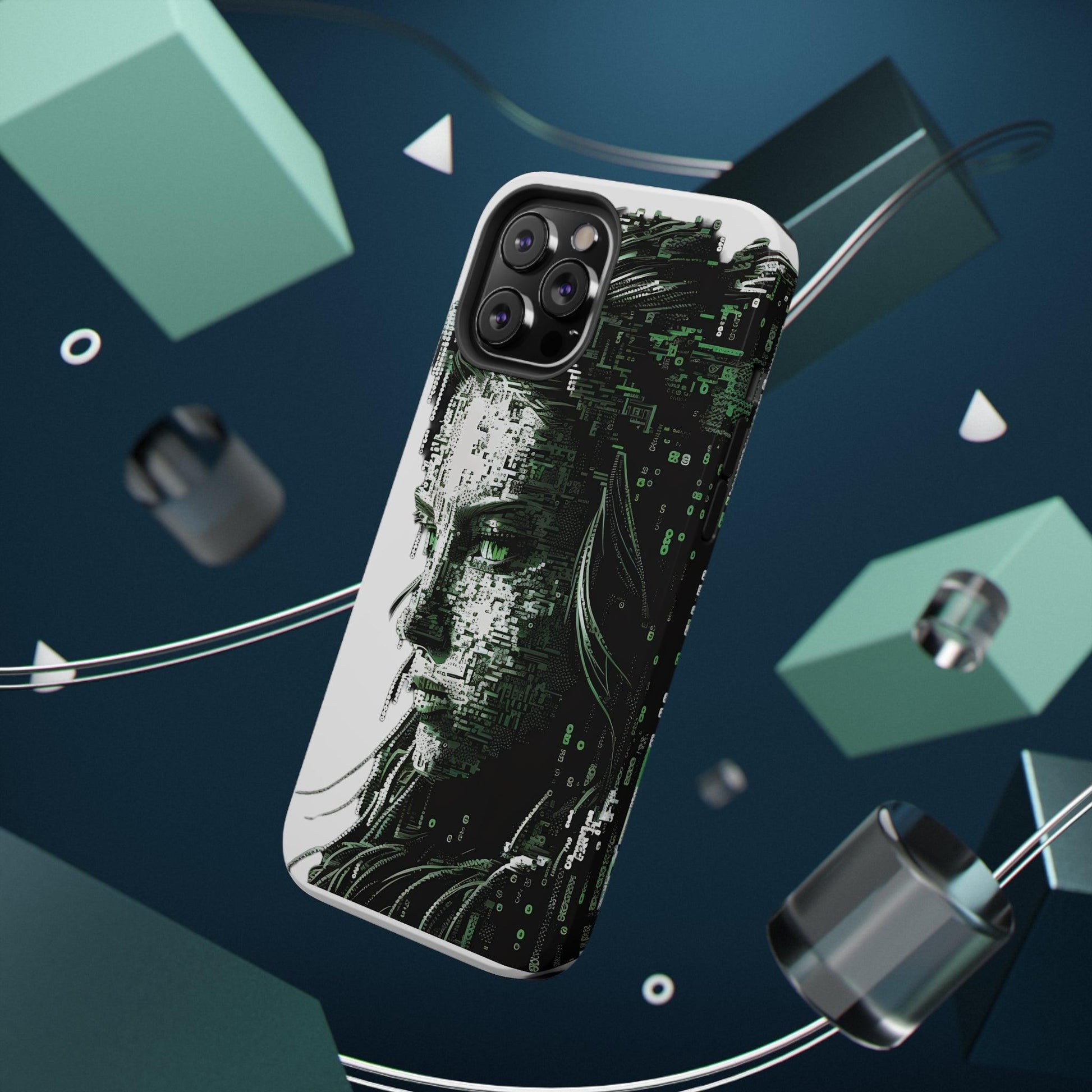 Artificial Intelligence AI Phone Case - Digital / Ansi / Ascii / the Matrix / AI / Lucy Woman - Samsung and Iphone - Alchemystics.org