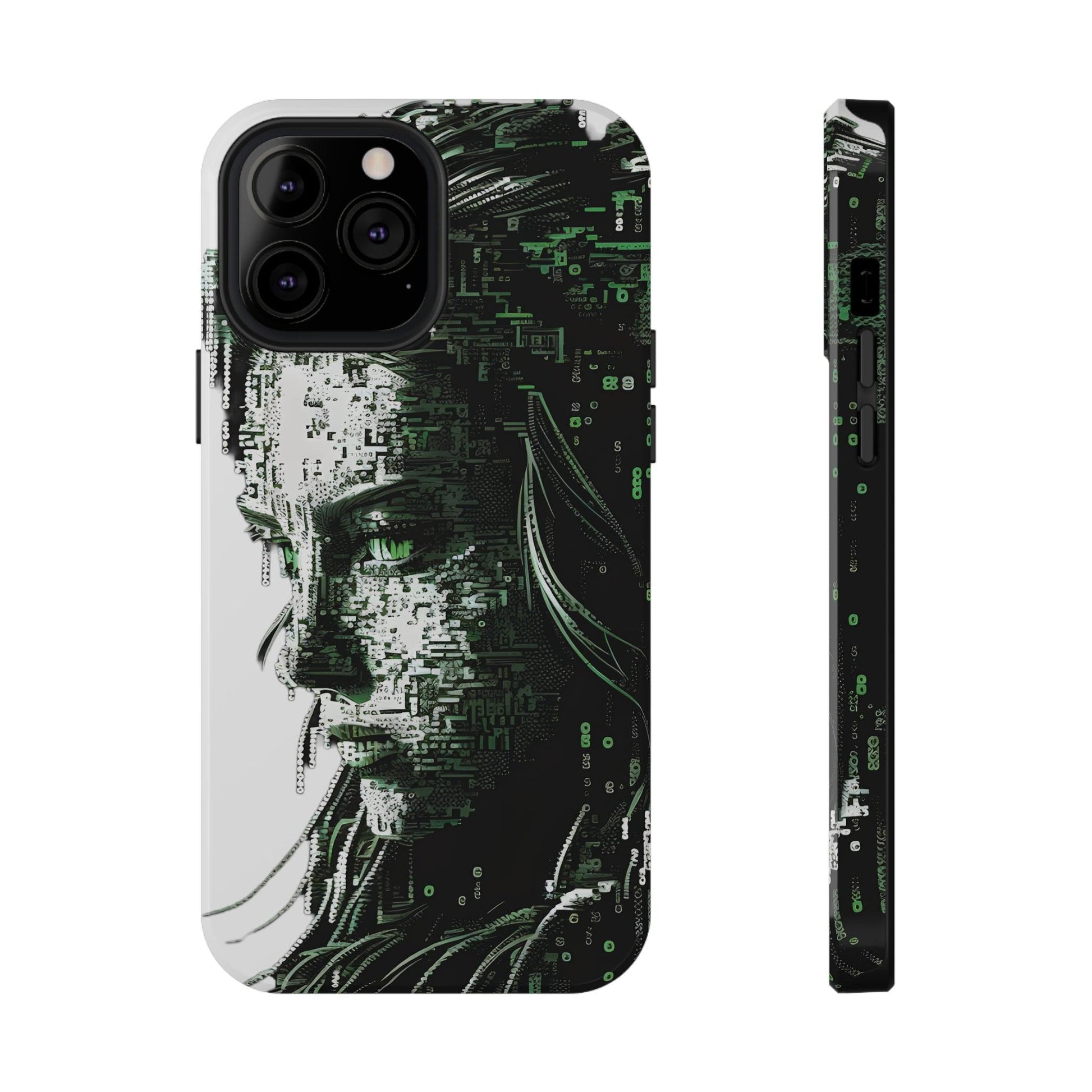 Artificial Intelligence AI Phone Case - Digital / Ansi / Ascii / the Matrix / AI / Lucy Woman - Samsung and Iphone - Alchemystics.org