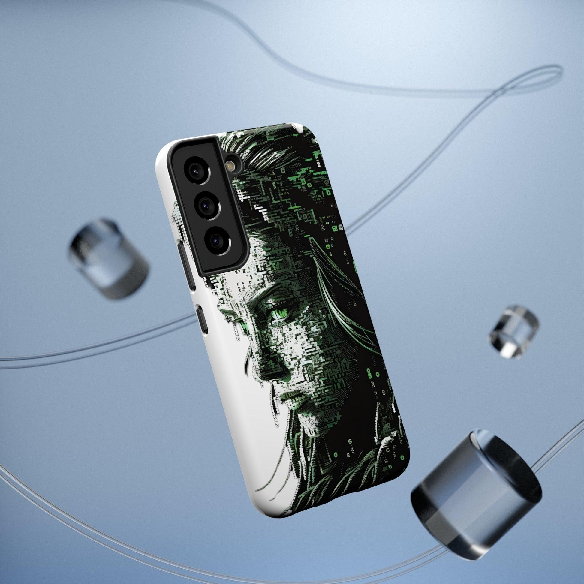 Artificial Intelligence AI Phone Case - Digital / Ansi / Ascii / the Matrix / AI / Lucy Woman - Samsung and Iphone - Alchemystics.org
